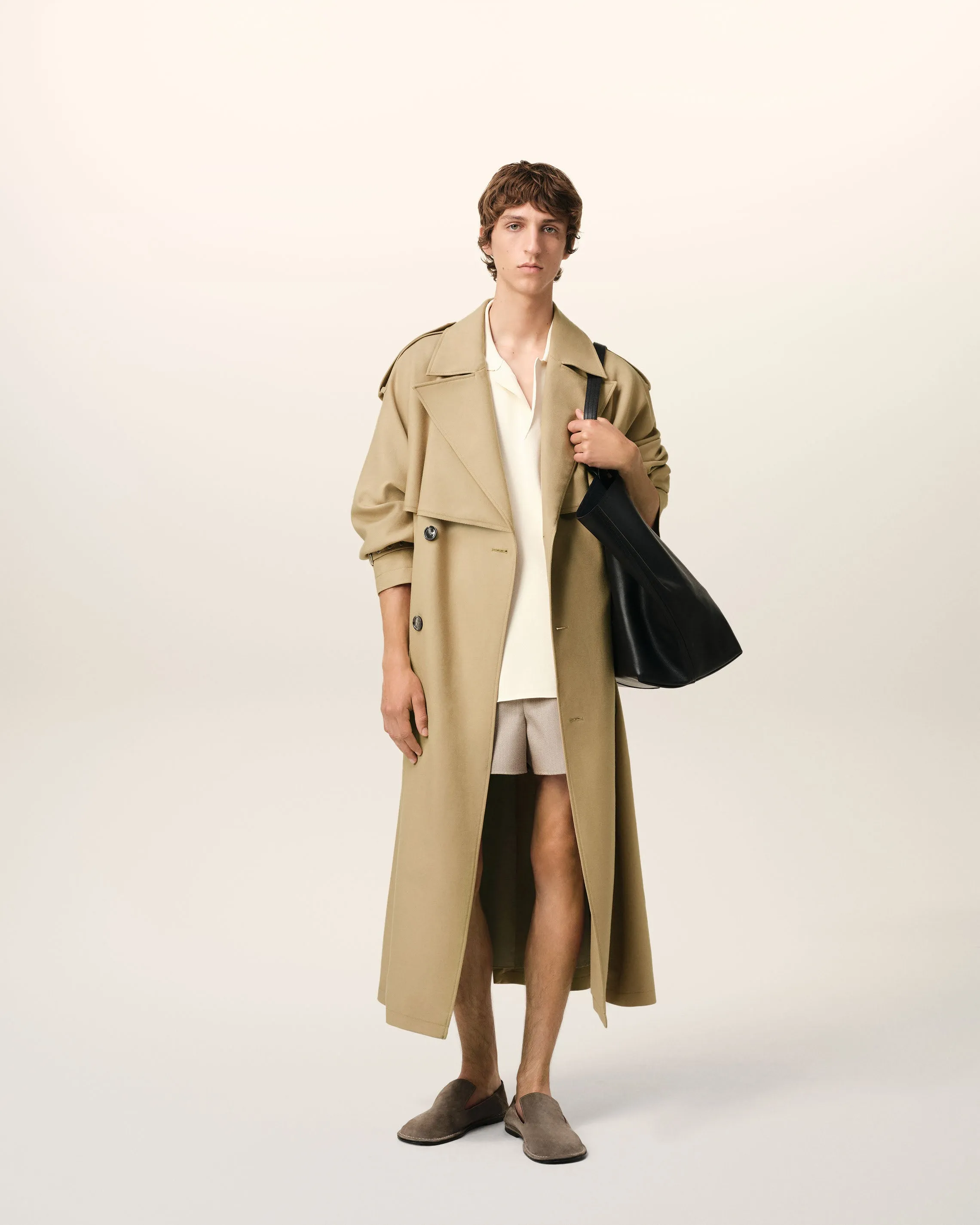Trench Coat Beige En Laine sold by Ami product image thumbnail 2