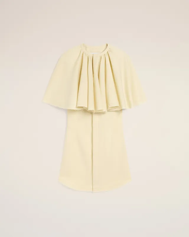 Robe Jaune Chemise Avec Collerette En Laine sold by Ami