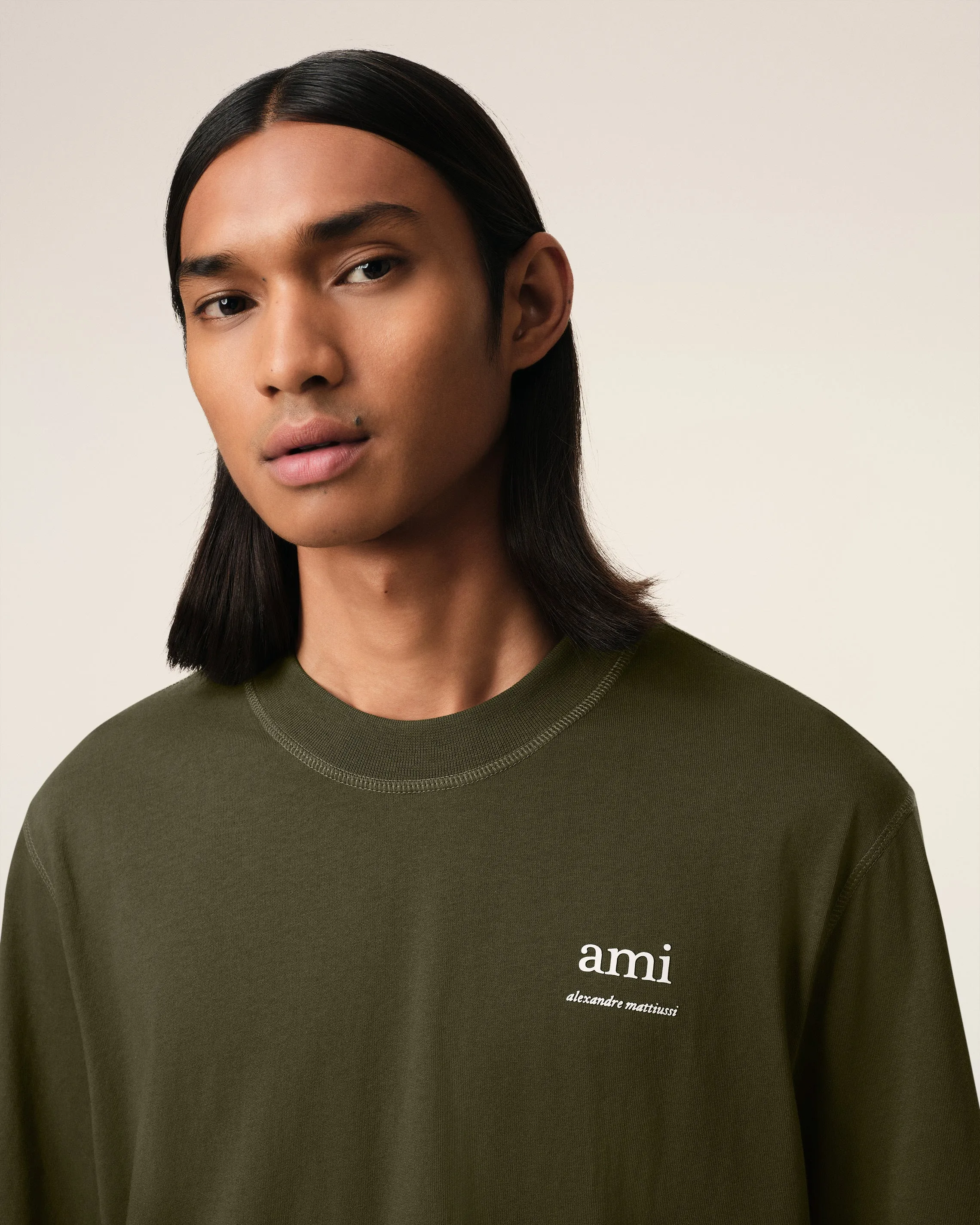 T-Shirt Vert En Coton sold by Ami product image thumbnail 4