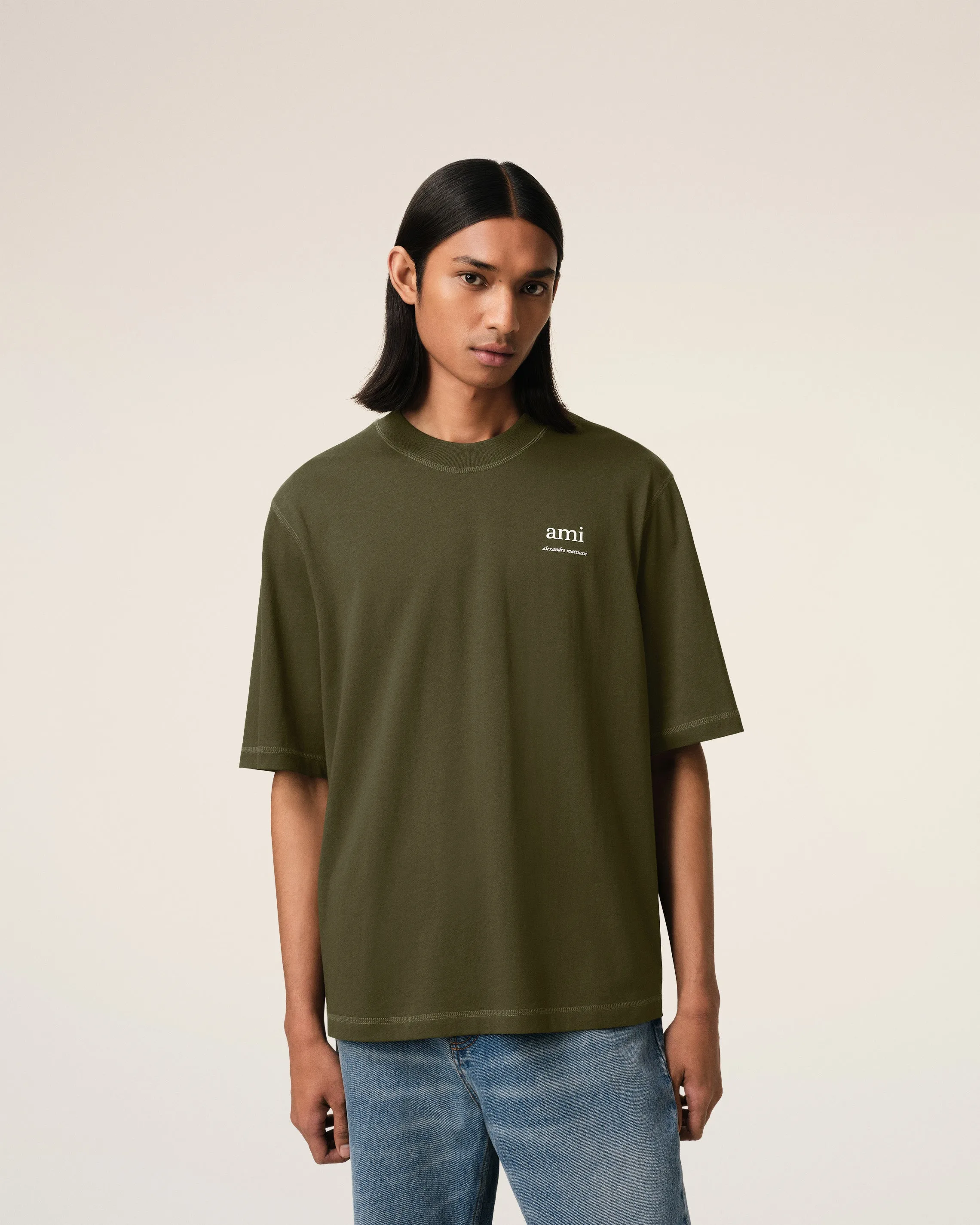 T-Shirt Vert En Coton sold by Ami product image thumbnail 3