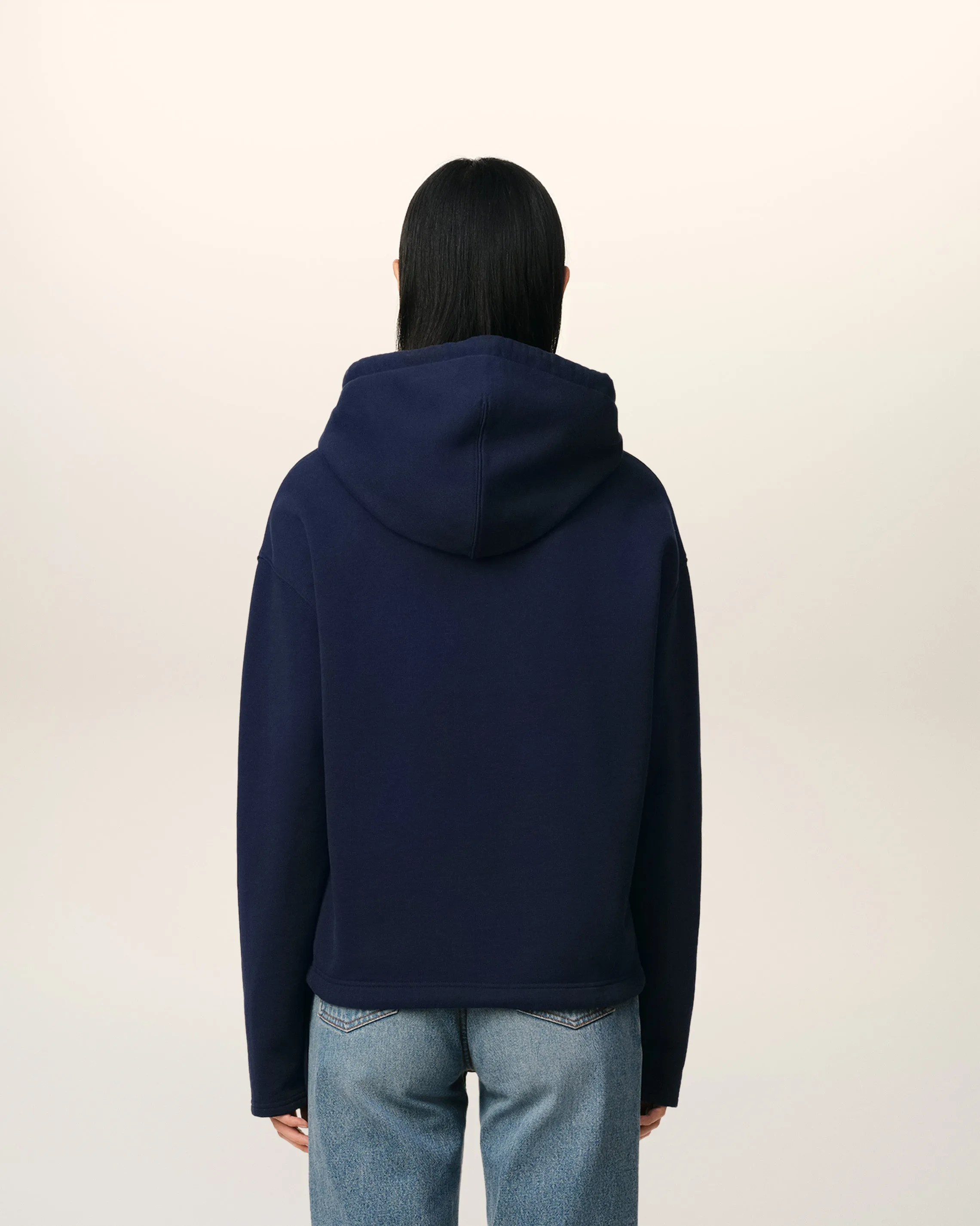 Hoodie Bleu Marine Ami de Coeur En Coton sold by Ami product image thumbnail 5