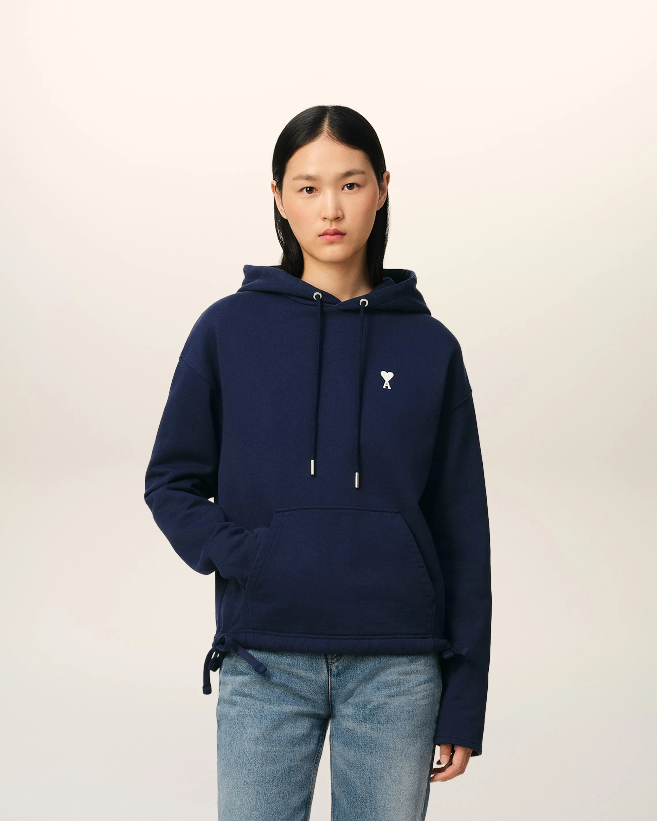 Hoodie Bleu Marine Ami de Coeur En Coton sold by Ami product image thumbnail 2
