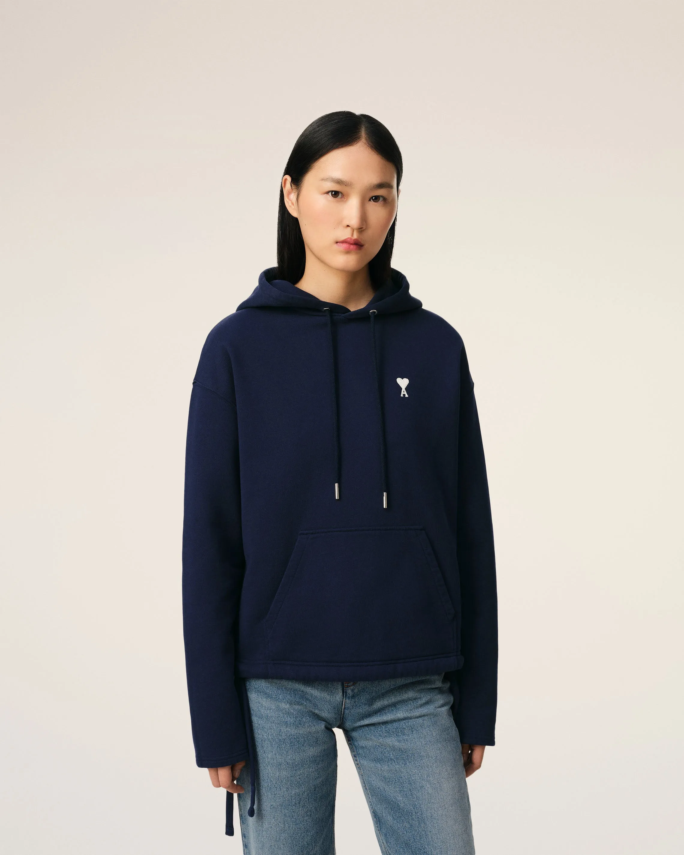 Hoodie Bleu Marine Ami de Coeur En Coton sold by Ami product image thumbnail 3