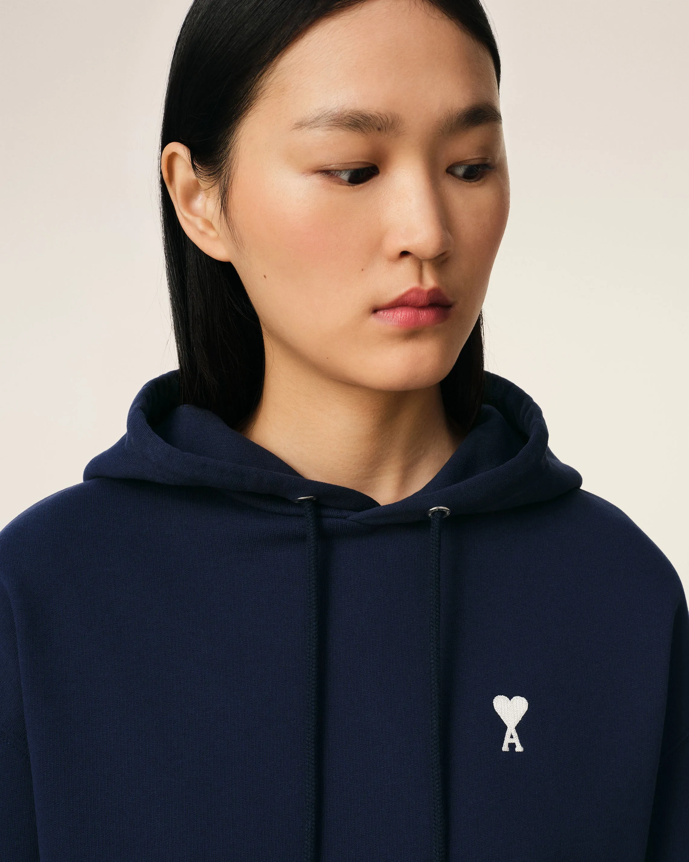 Hoodie Bleu Marine Ami de Coeur En Coton sold by Ami product image thumbnail 4