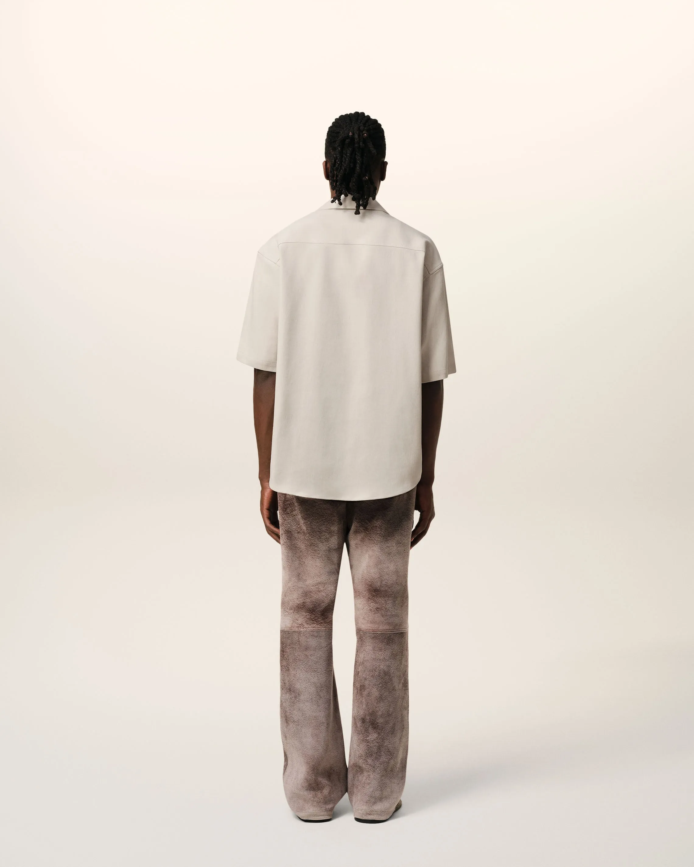 Chemise Beige Manches Courtes Col Requin En Coton sold by Ami product image thumbnail 5