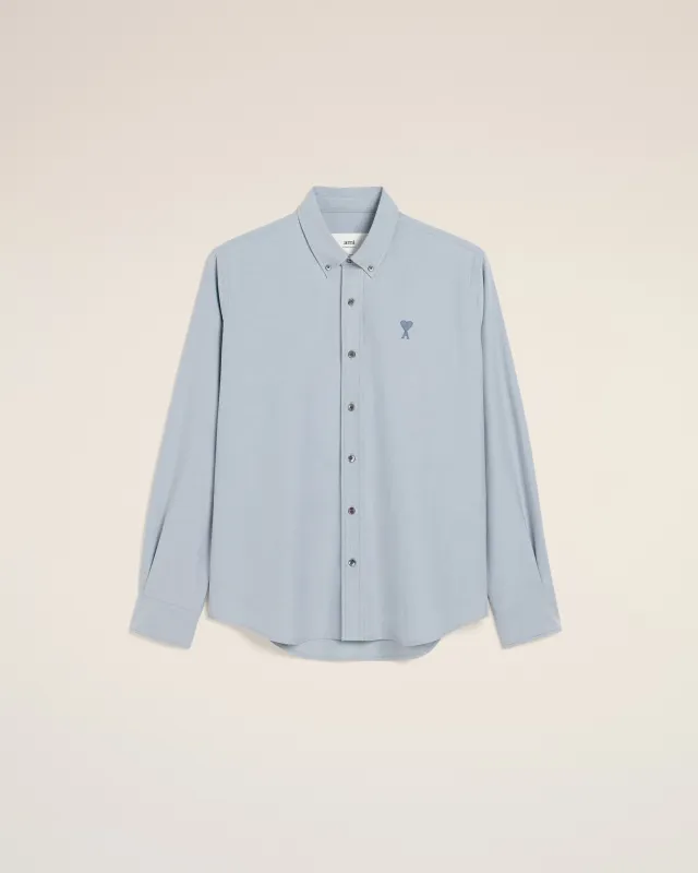 Chemise Bleue Col Boutonné Ami de Coeur En Coton sold by Ami