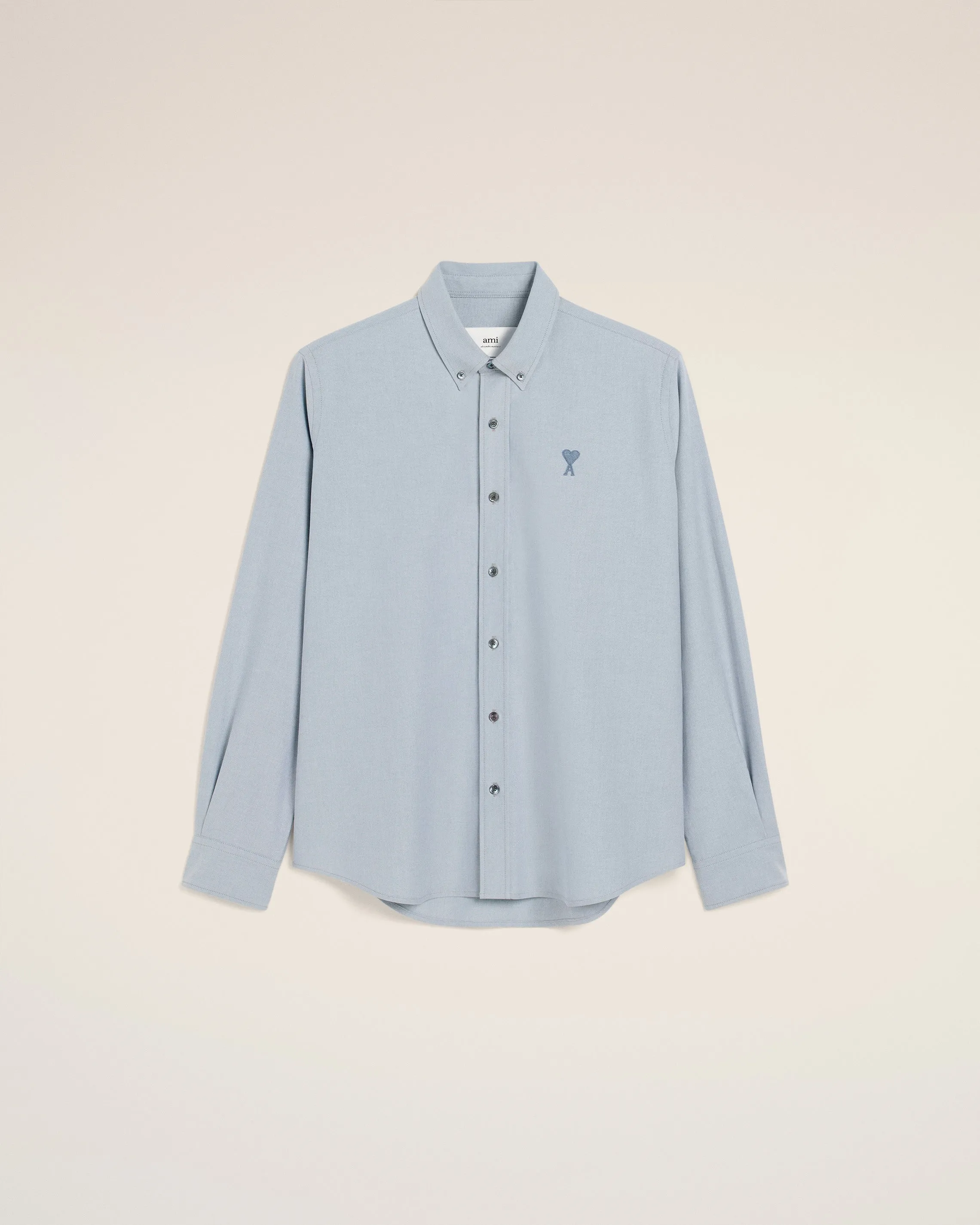 Chemise Bleue Col Boutonné Ami de Coeur En Coton sold by Ami