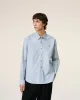 Chemise Bleue Col Boutonné Ami de Coeur En Coton sold by Ami