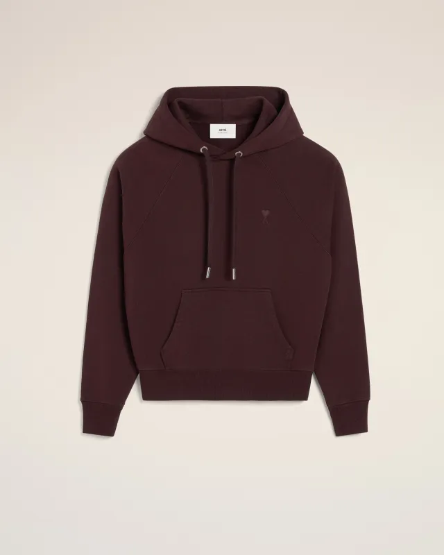 Hoodie Bordeaux Ami de Coeur Ton Sur Ton En Coton sold by Ami