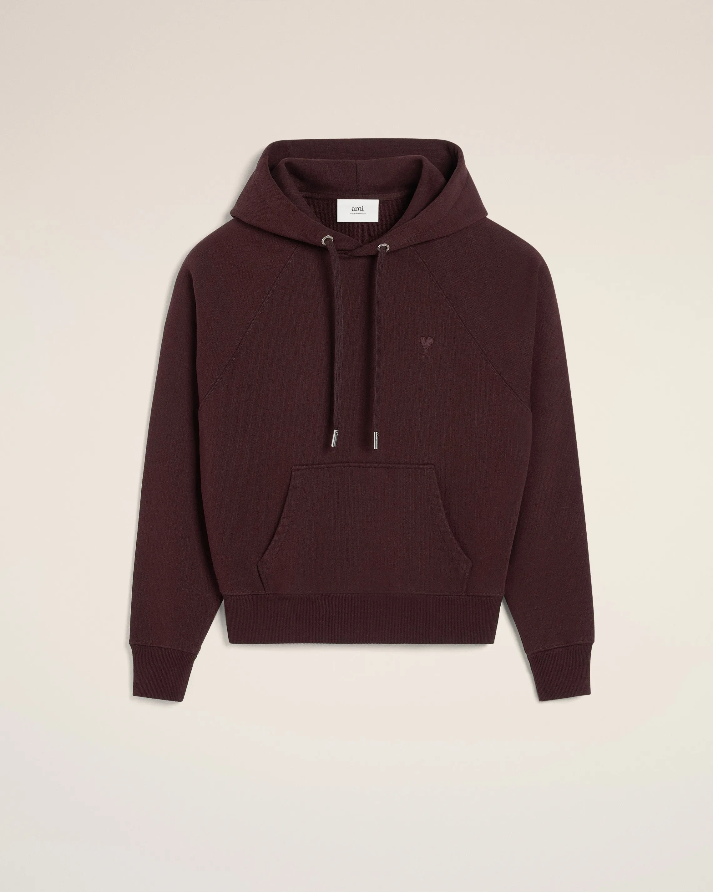 Hoodie Bordeaux Ami de Coeur Ton Sur Ton En Coton sold by Ami