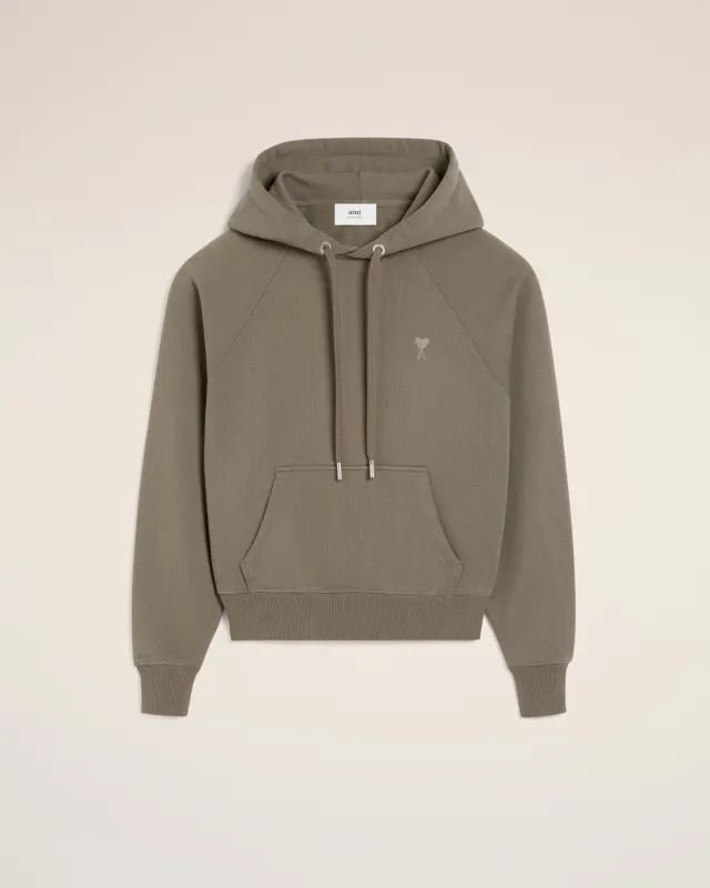 Hoodie Taupe Ami de Coeur Ton Sur Ton En Coton sold by Ami