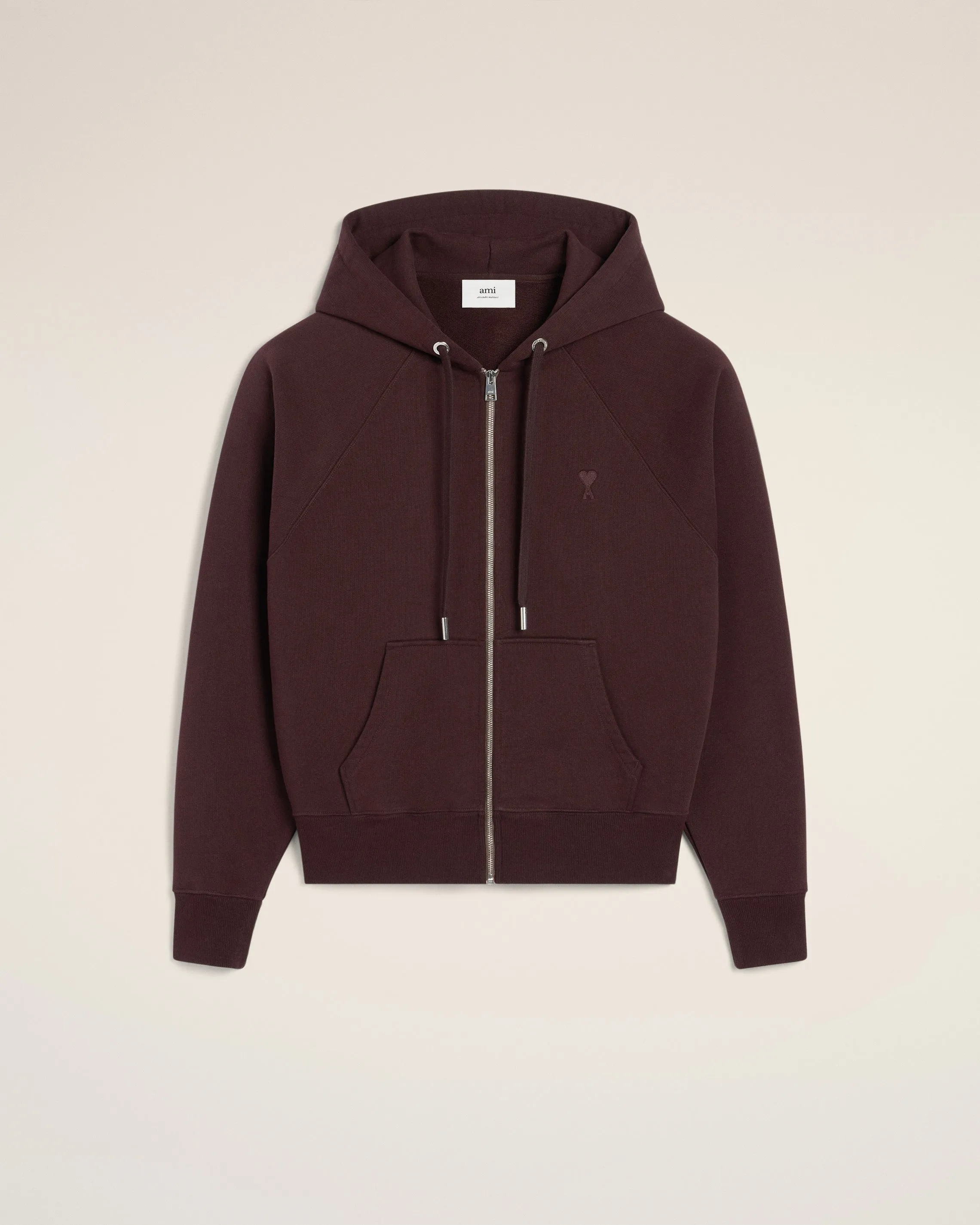 Hoodie Bordeaux Ami de Coeur Ton Sur Ton En Coton sold by Ami