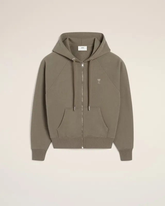 Hoodie Taupe Ami de Coeur Ton Sur Ton En Coton sold by Ami