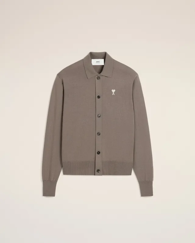 Cardigan Beige Col Chemise Ami de Coeur En Laine sold by Ami
