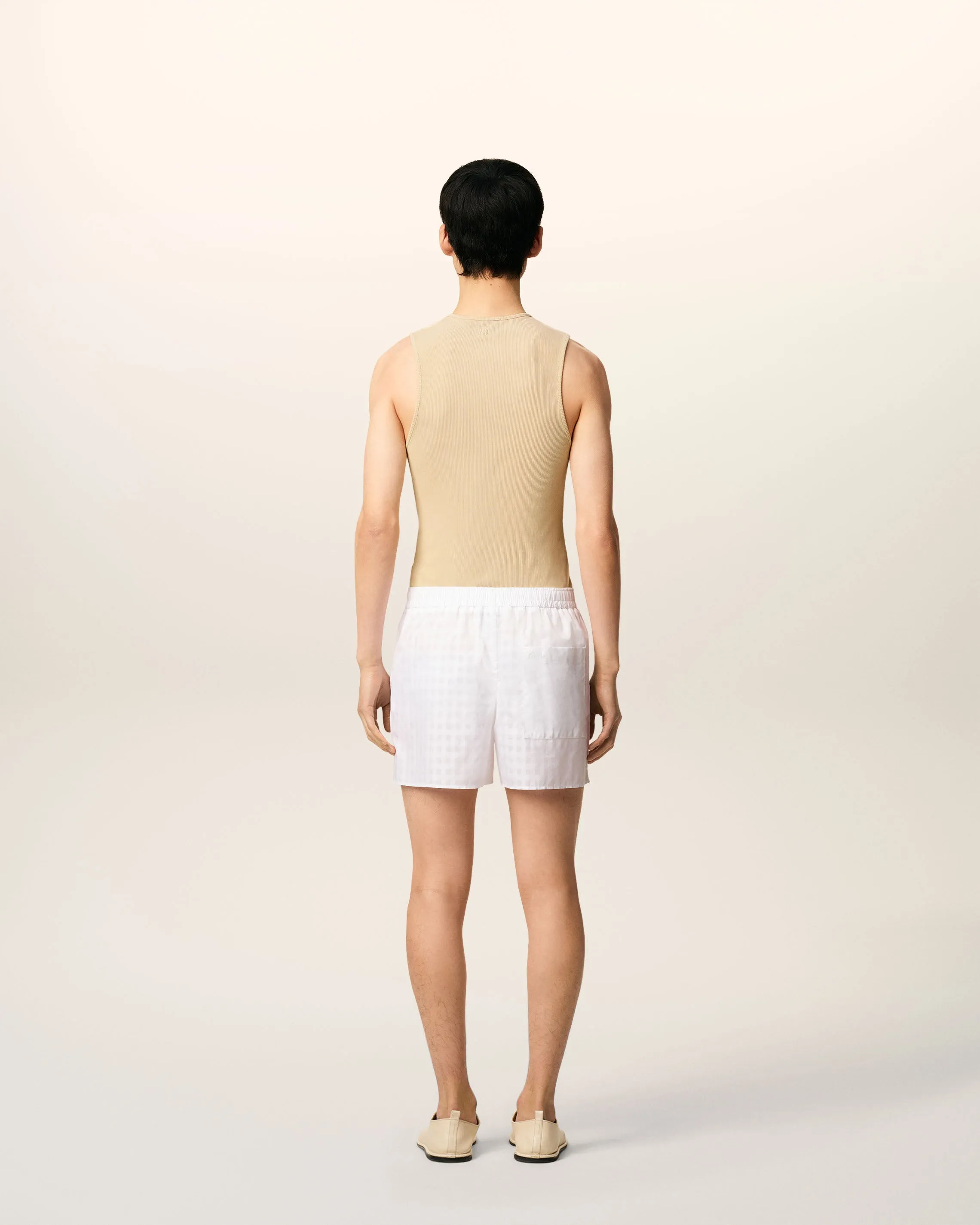 Débardeur Beige En Jersey Côtélé Léger sold by Ami product image thumbnail 5