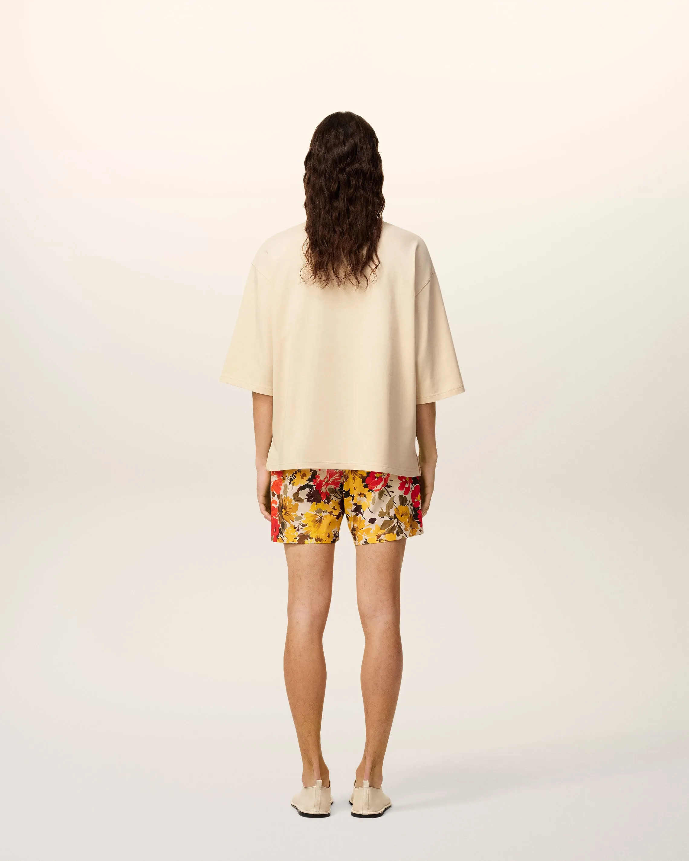 T-Shirt Beige En Coton Avec Patch Ami Fleuri sold by Ami product image thumbnail 5