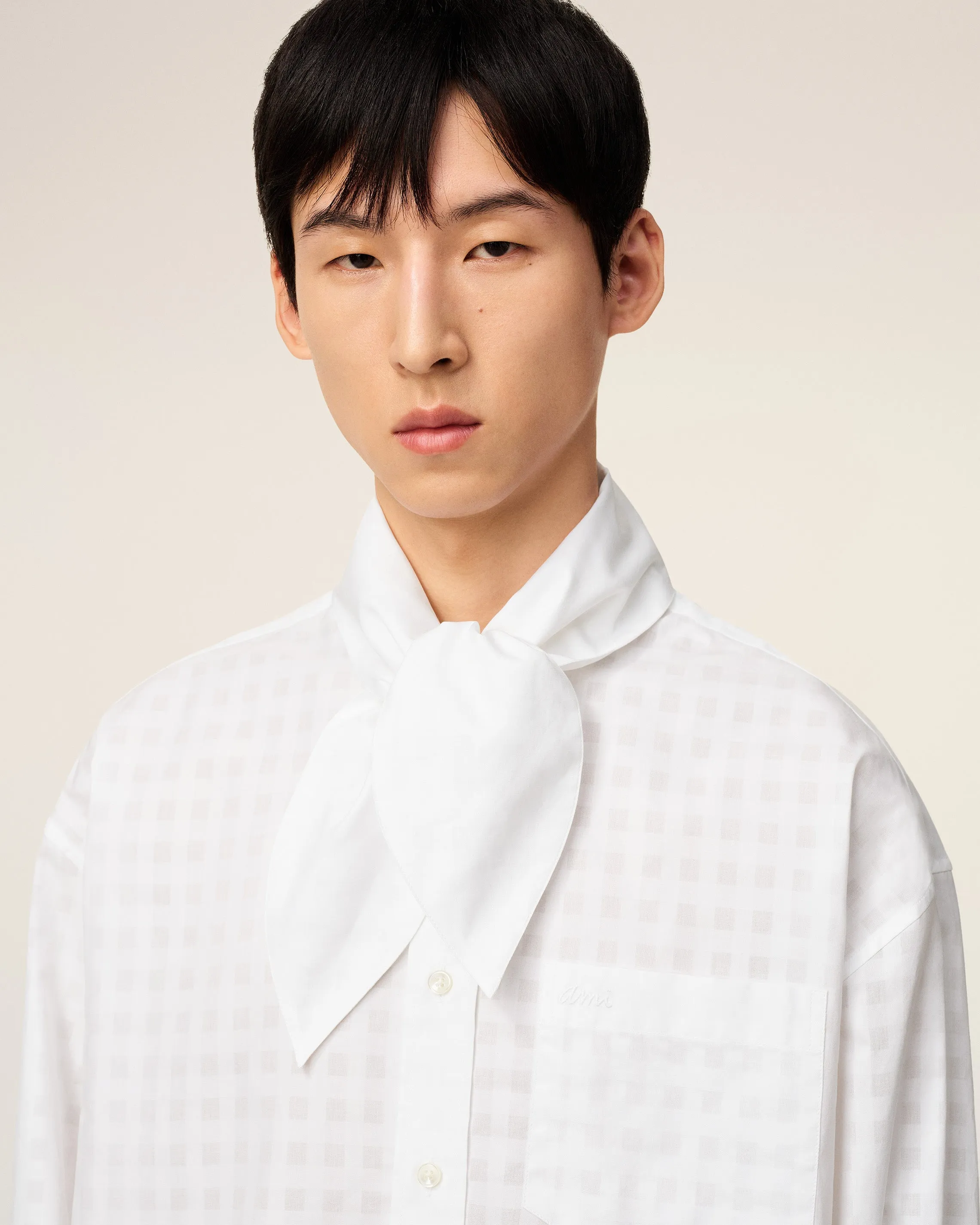 Chemise Blanche Col Foulard En Coton sold by Ami product image thumbnail 4