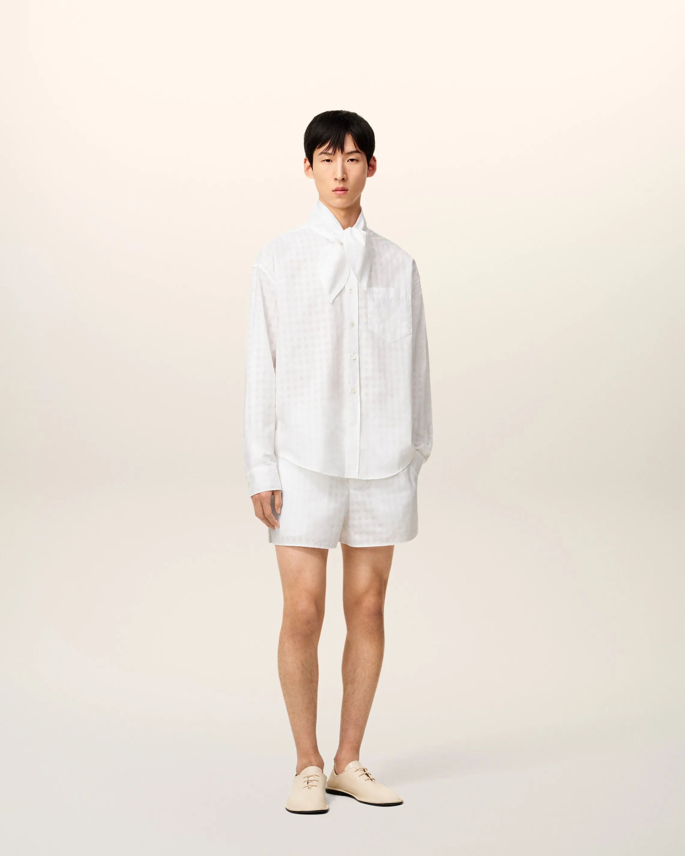 Chemise Blanche Col Foulard En Coton sold by Ami product image thumbnail 2