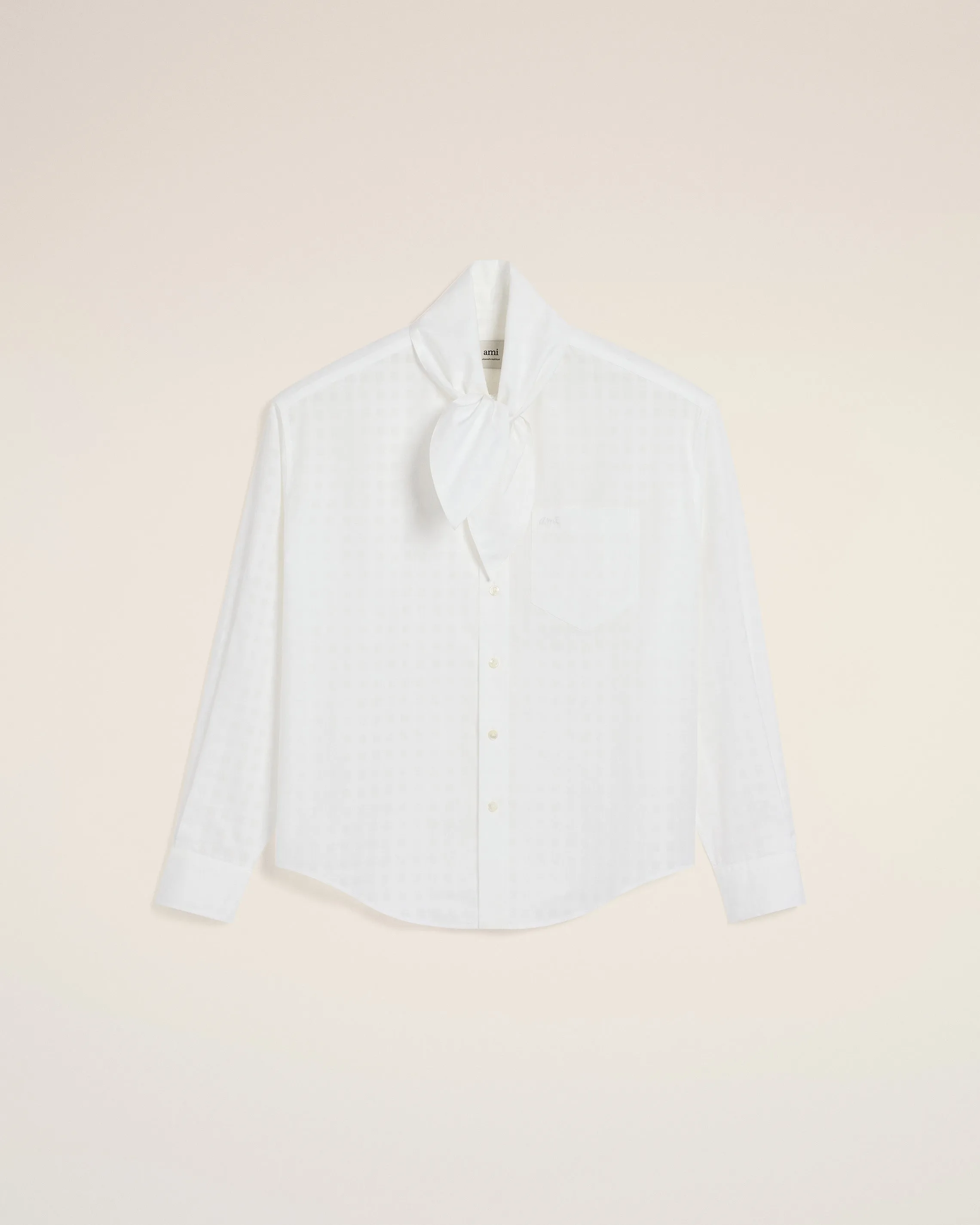 Chemise Blanche Col Foulard En Coton sold by Ami
