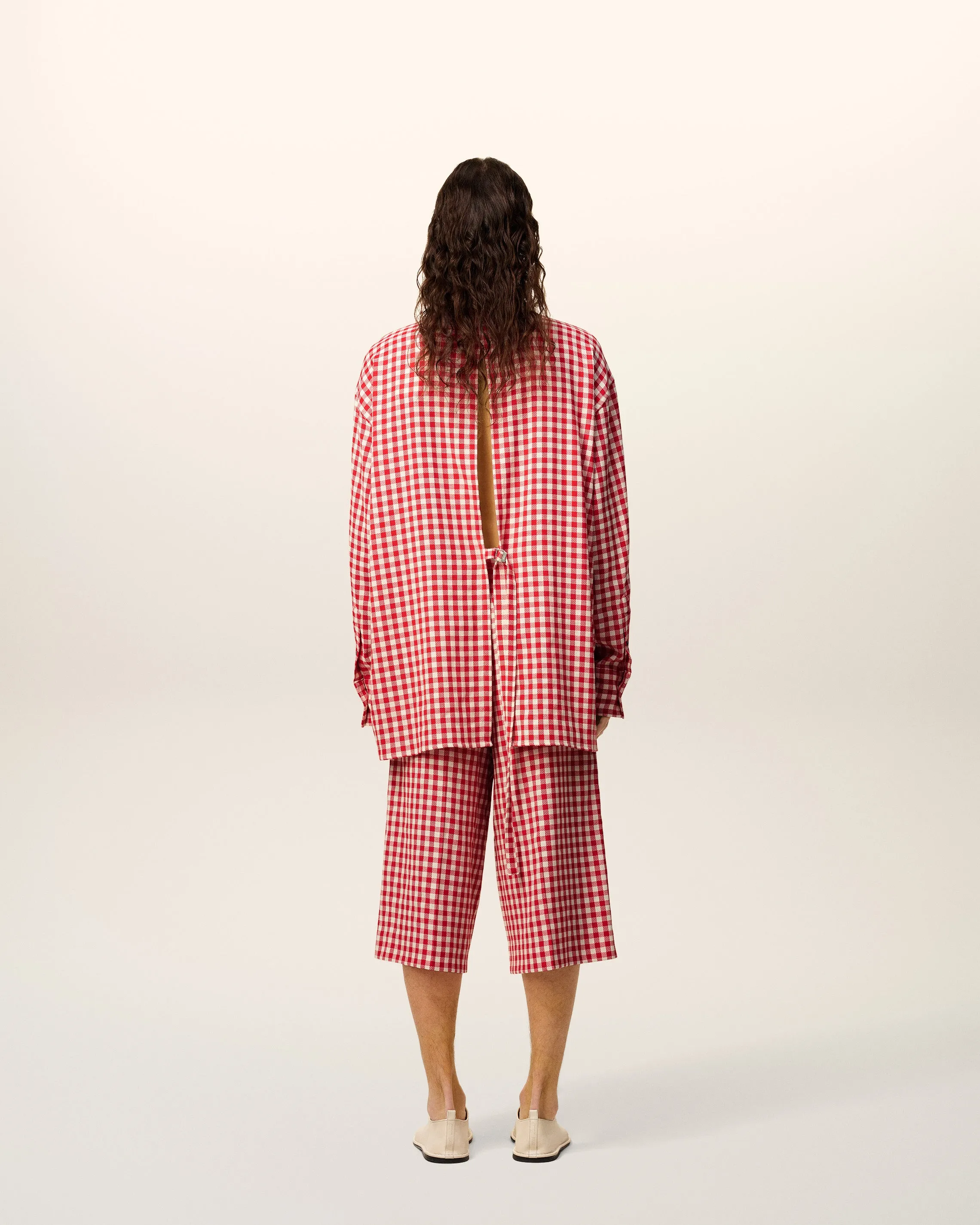 Chemise Rouge à Carreaux Ample En Laine sold by Ami product image thumbnail 5