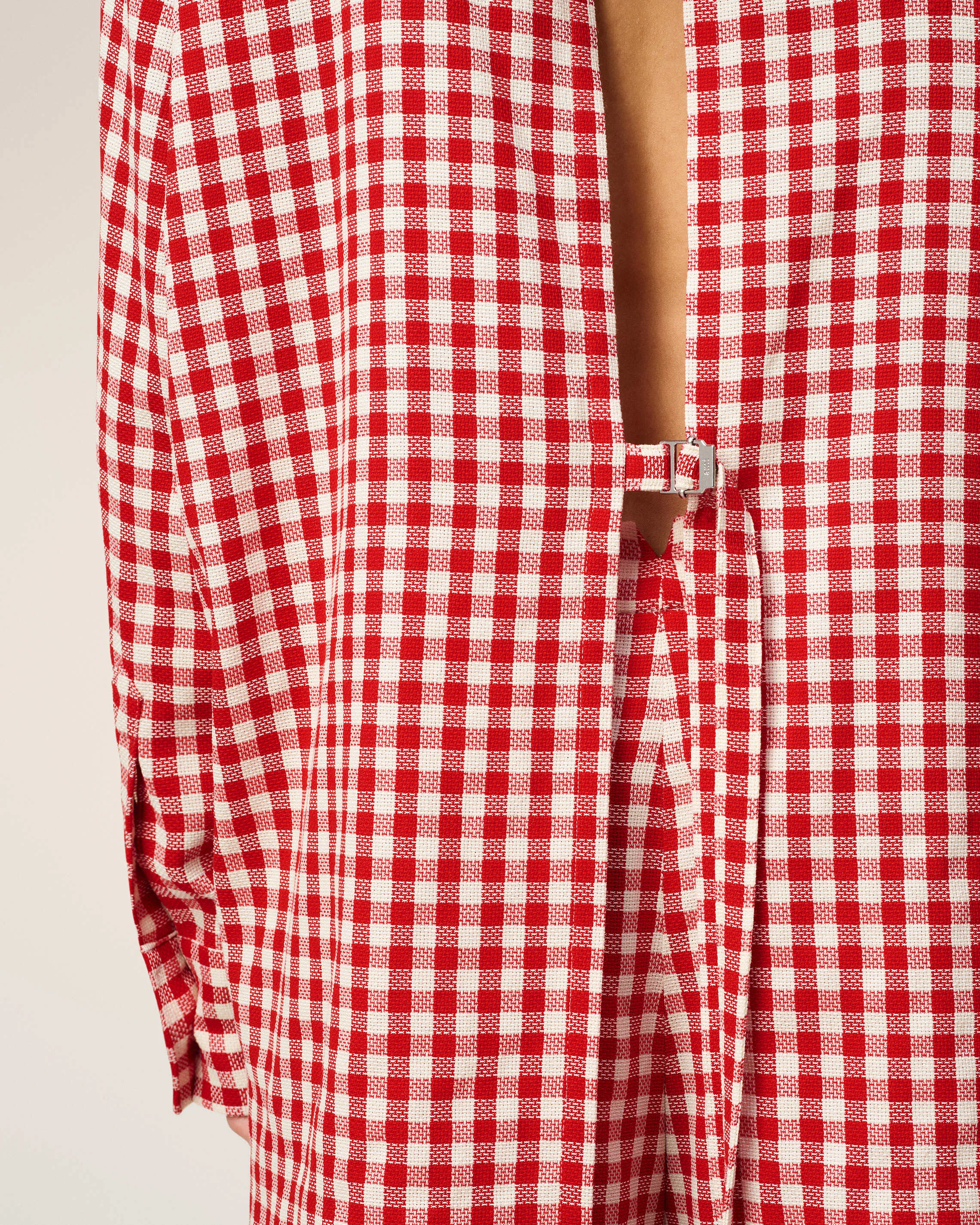 Chemise Rouge à Carreaux Ample En Laine sold by Ami product image thumbnail 4