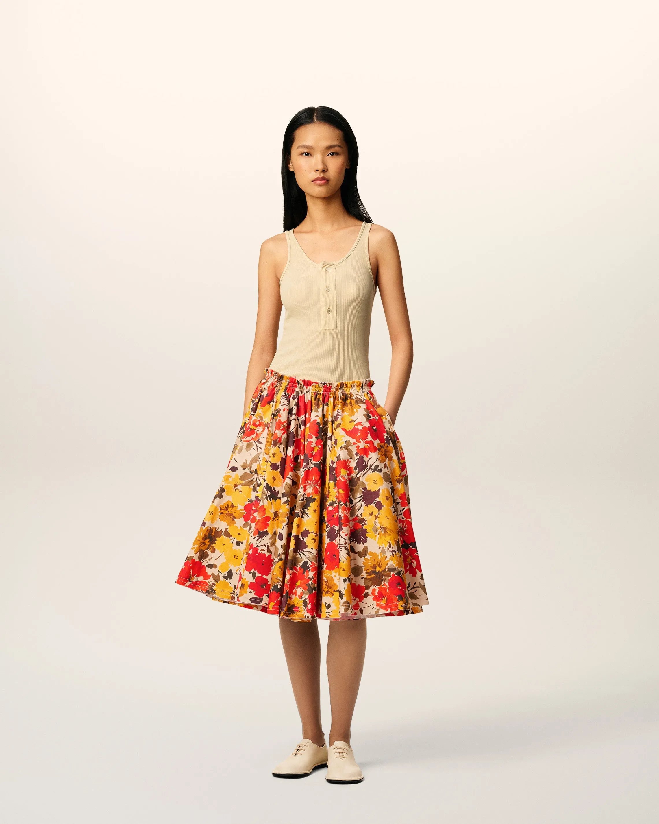 Débardeur Beige En Jersey Côtelé Léger sold by Ami product image thumbnail 2