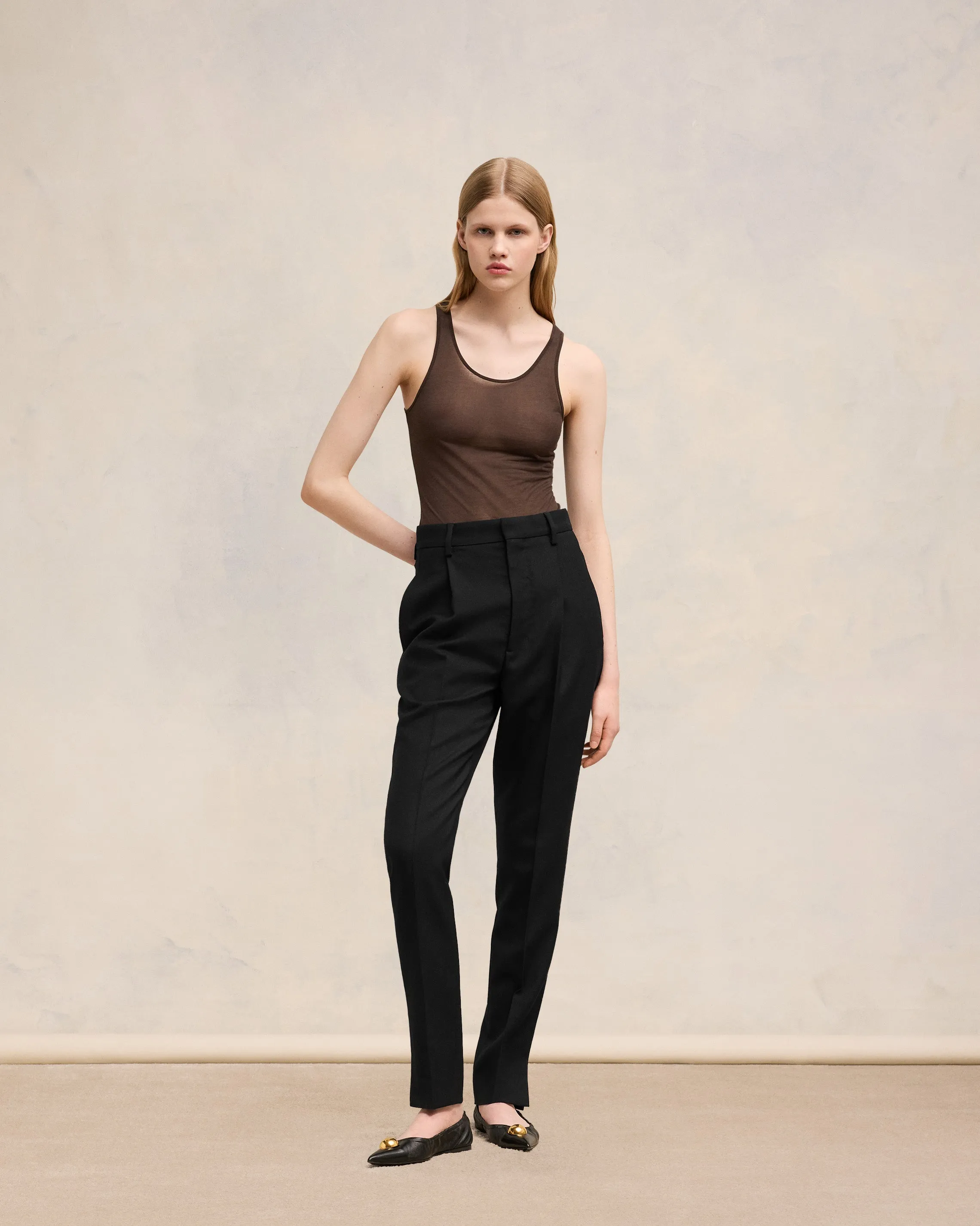 Pantalon Cigarette Taille Haute sold by Ami
