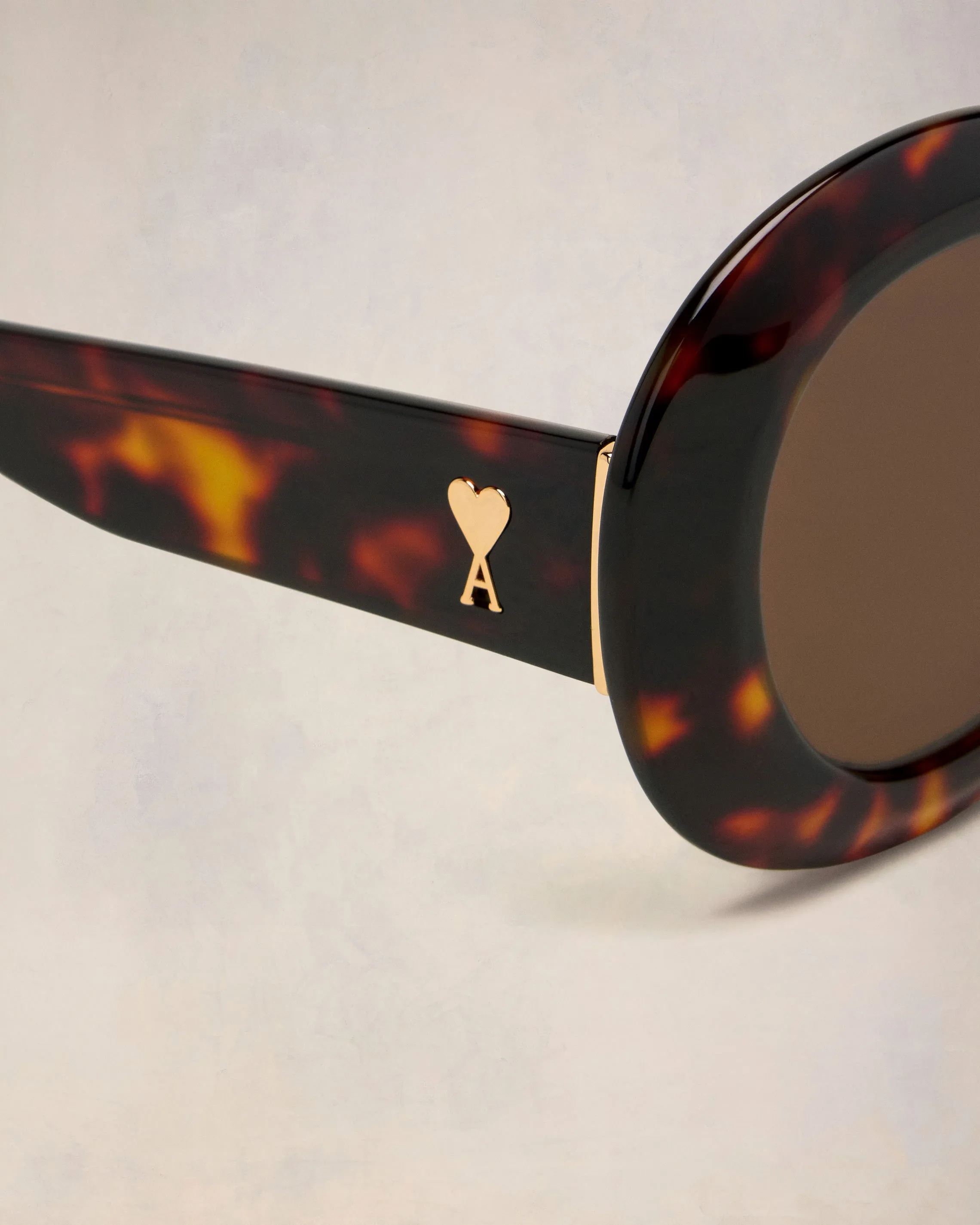 Lunettes De Soleil Rondes Ami de Coeur Marrons sold by Ami product image thumbnail 4