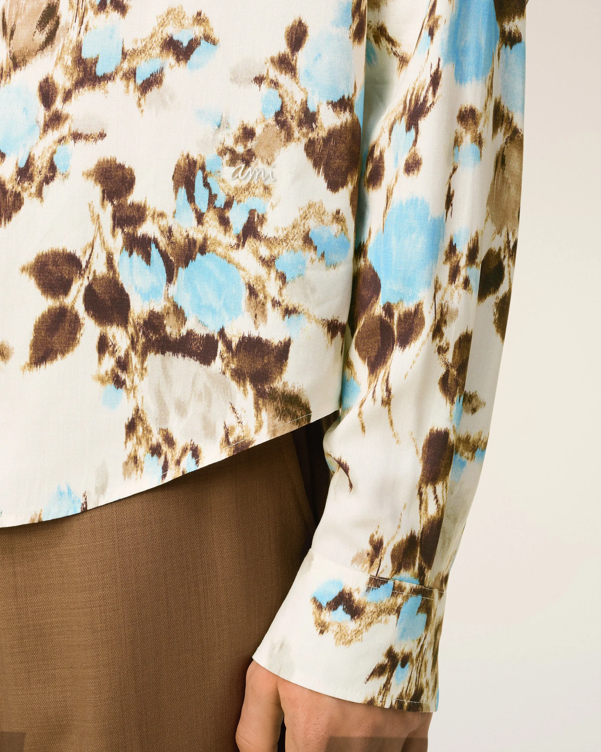 Chemise Bleue Boxy Bleue Imprimé Fleuris sold by Ami product image thumbnail 4