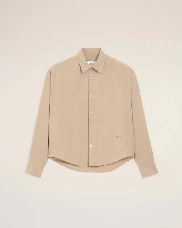 Chemise Beige Boxy Ami sold by Ami