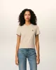 T-shirt Beige Ami De Coeur Croppé En Coton sold by Ami