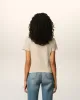 T-shirt Beige Ami De Coeur Croppé En Coton sold by Ami