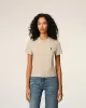 T-shirt Beige Ami De Coeur Croppé En Coton sold by Ami