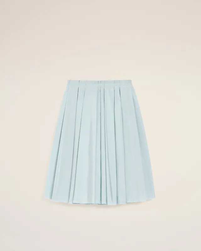 Jupe Corolle Bleue Midi En Taffetas sold by Ami