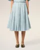Jupe Corolle Bleue Midi En Taffetas sold by Ami