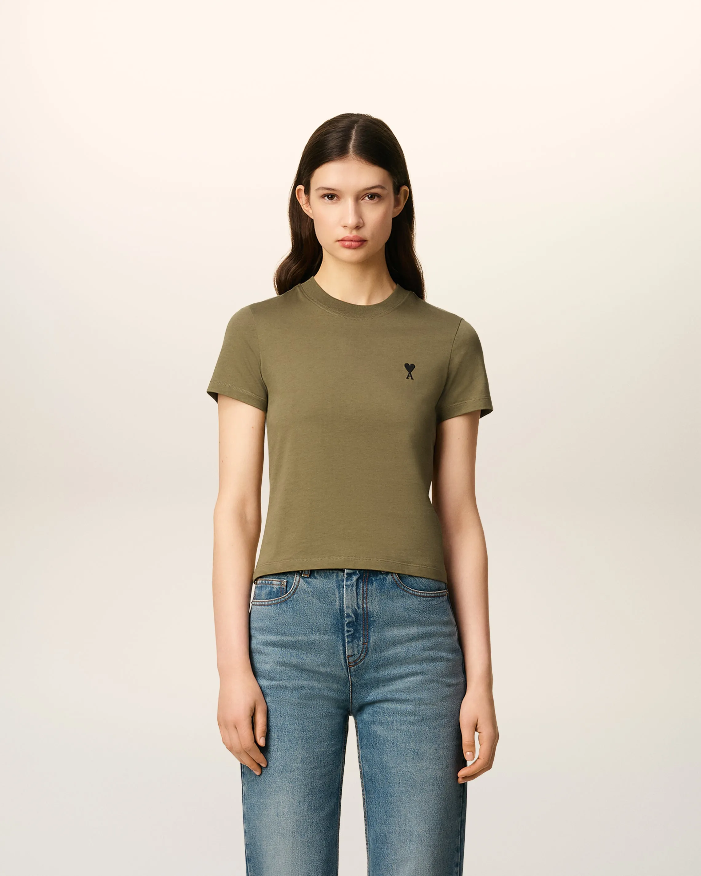 T-shirt Vert Ami De Coeur Croppé En Coton sold by Ami product image thumbnail 2