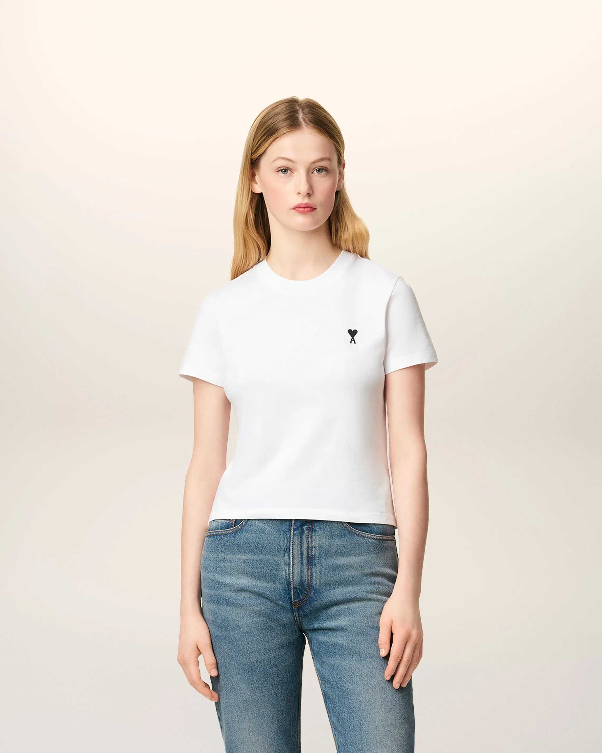 T-shirt Blanc Ami De Coeur Court en Coton sold by Ami product image thumbnail 2