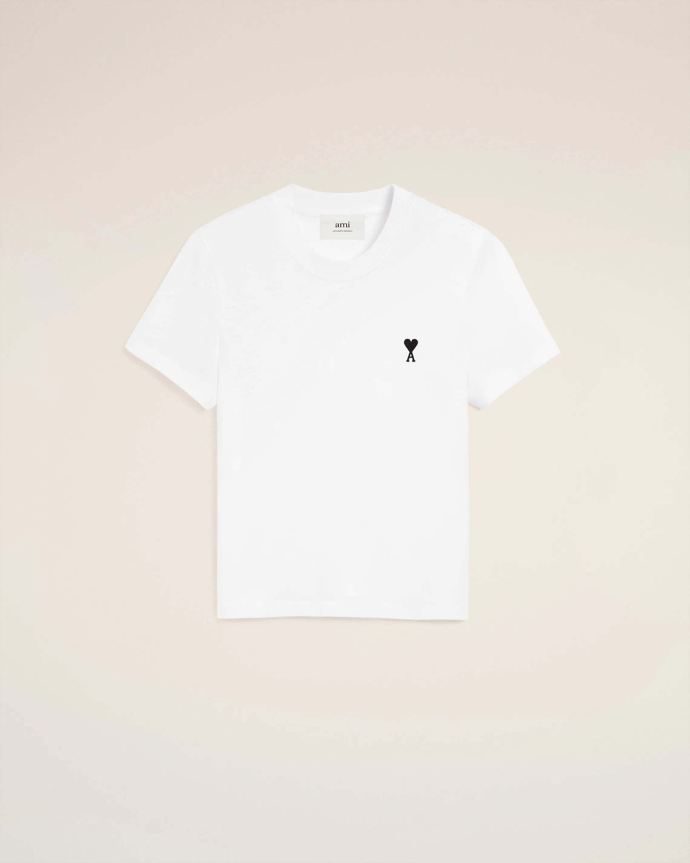 T-shirt Blanc Ami De Coeur Court en Coton sold by Ami