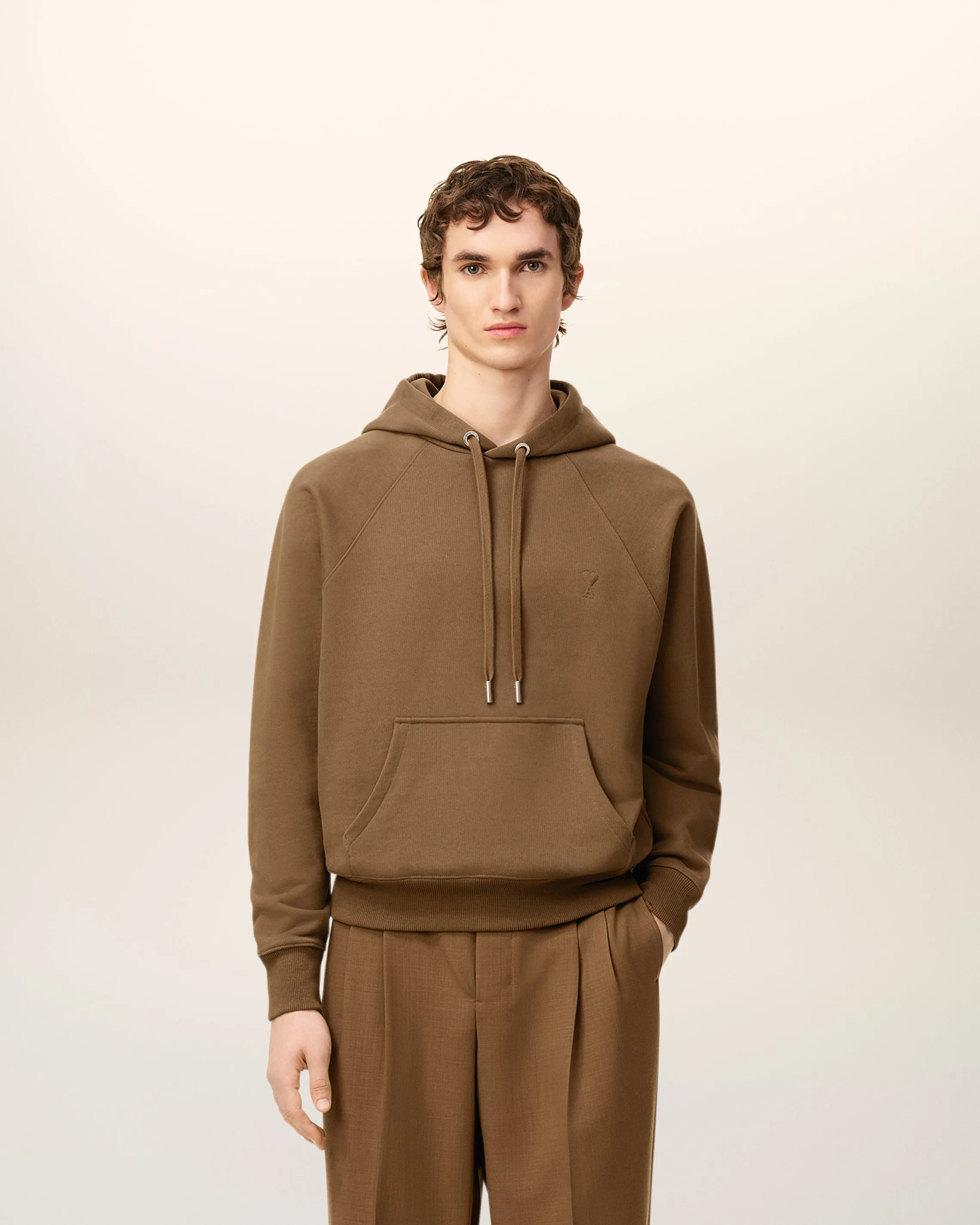 Hoodie Marron Ami De Coeur En Coton sold by Ami product image thumbnail 2