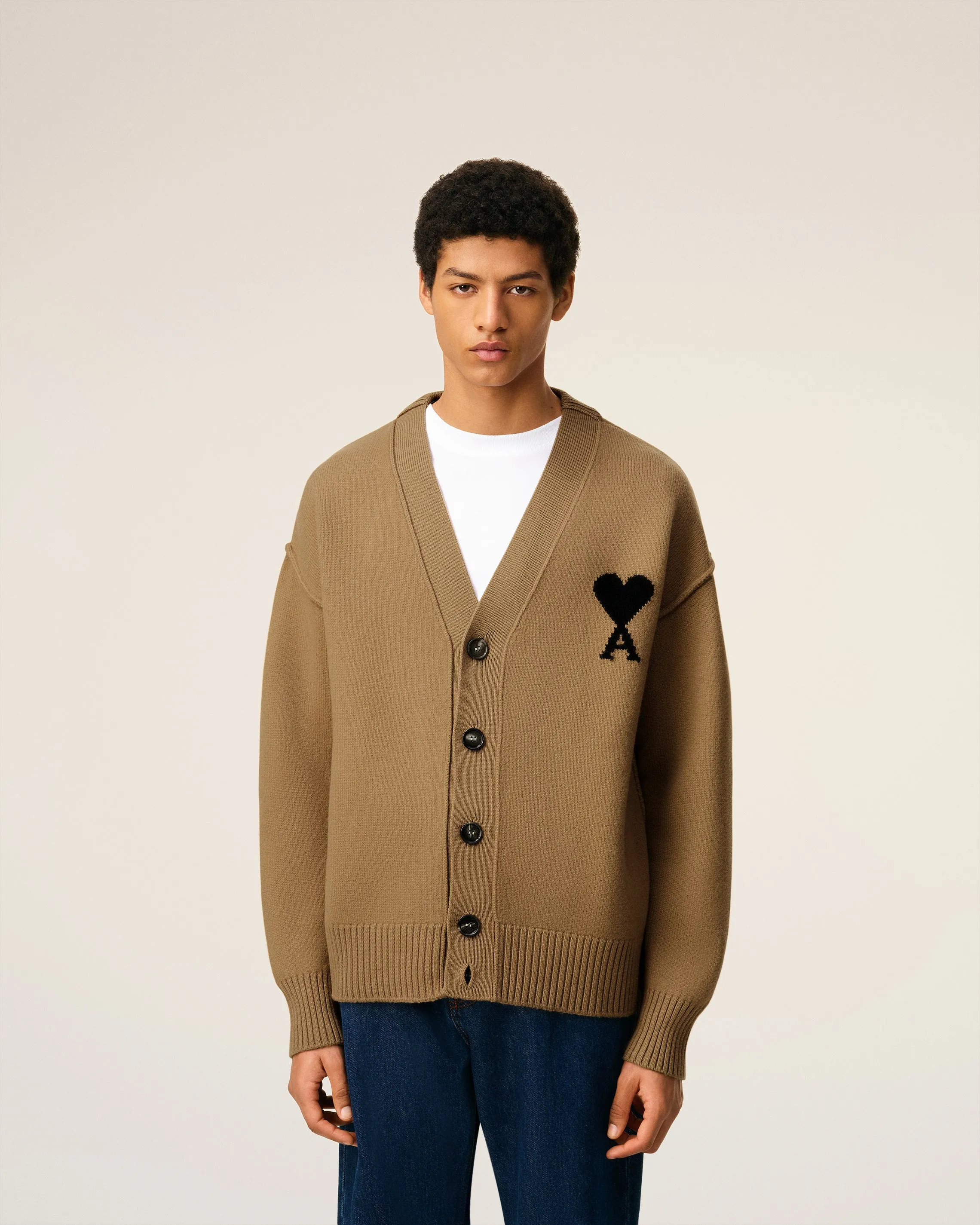 Cardigan Marron Ami De Coeur En Laine sold by Ami product image thumbnail 3