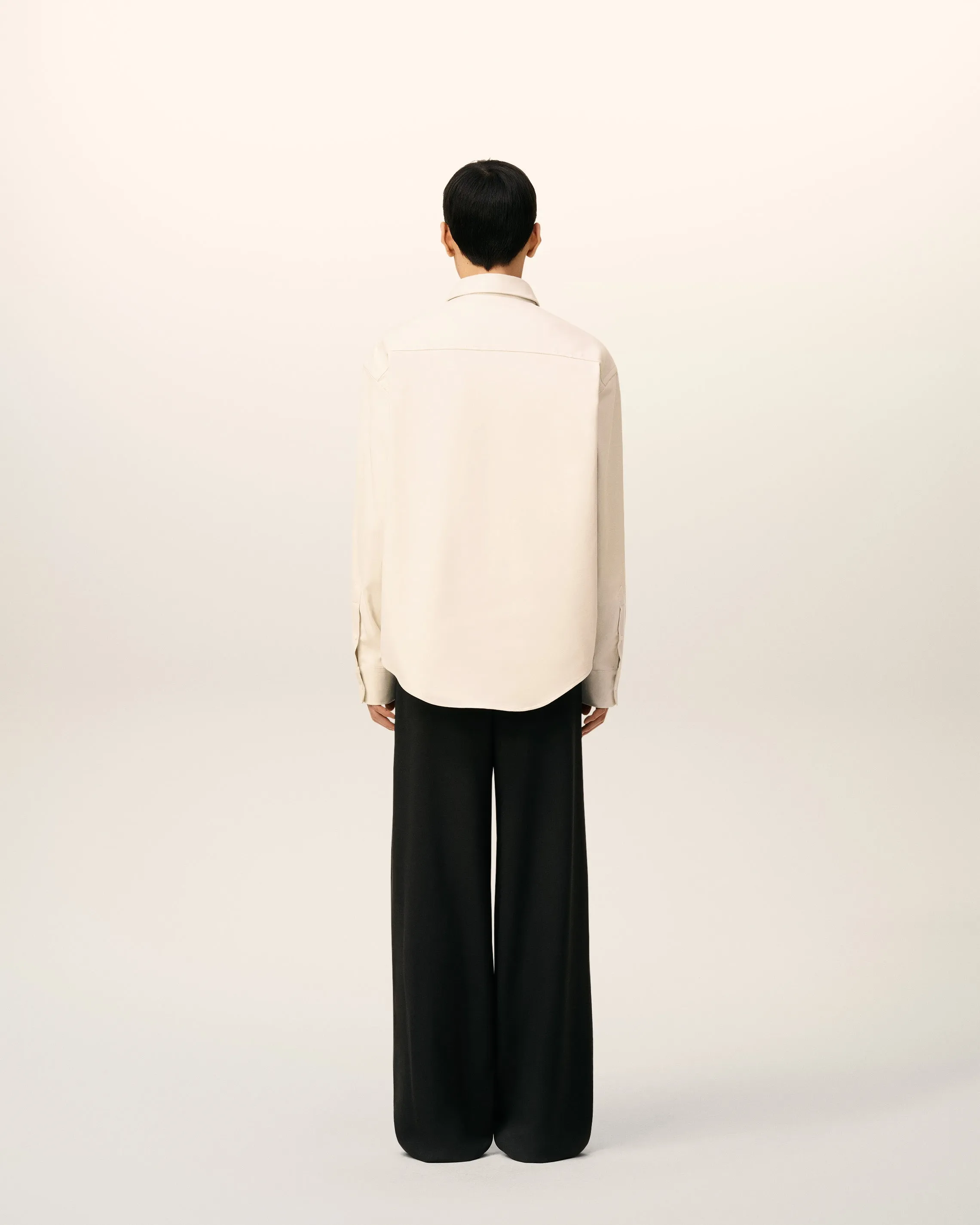 Chemise Beige Boxy Embossée Ami De Coeur En Coton sold by Ami product image thumbnail 5