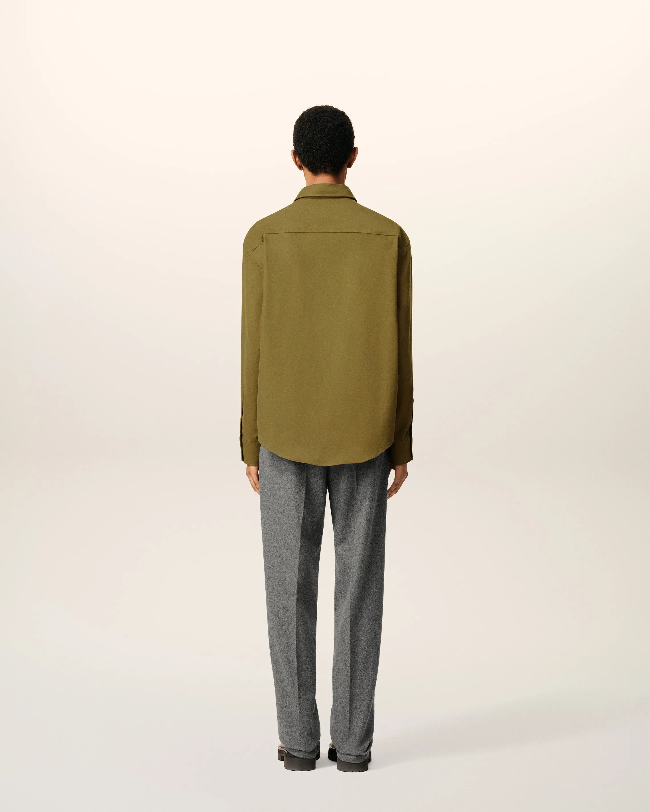 Chemise Verte Boxy Embossée Ami De Coeur En Coton sold by Ami product image thumbnail 5