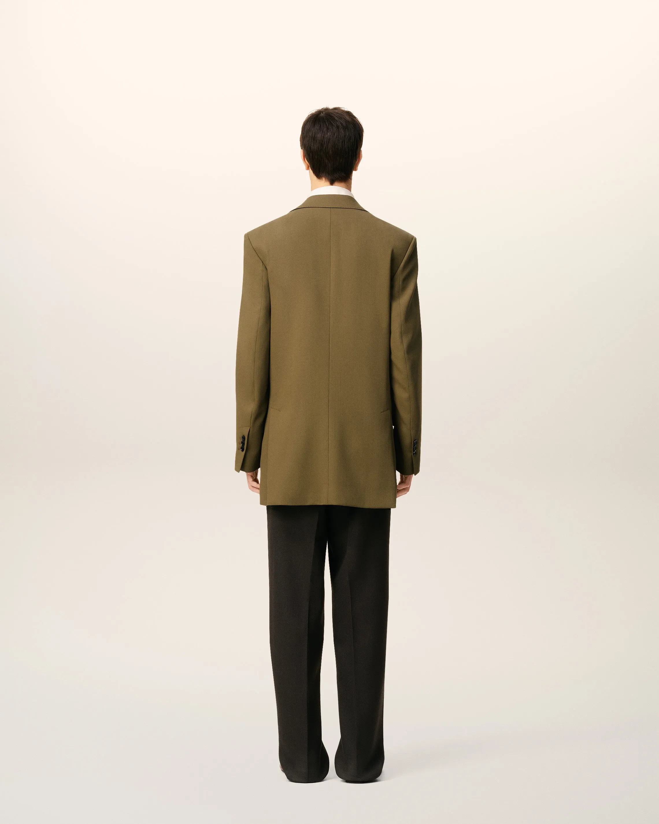 Veste Verte Ample Deux Boutons En Laine sold by Ami product image thumbnail 5