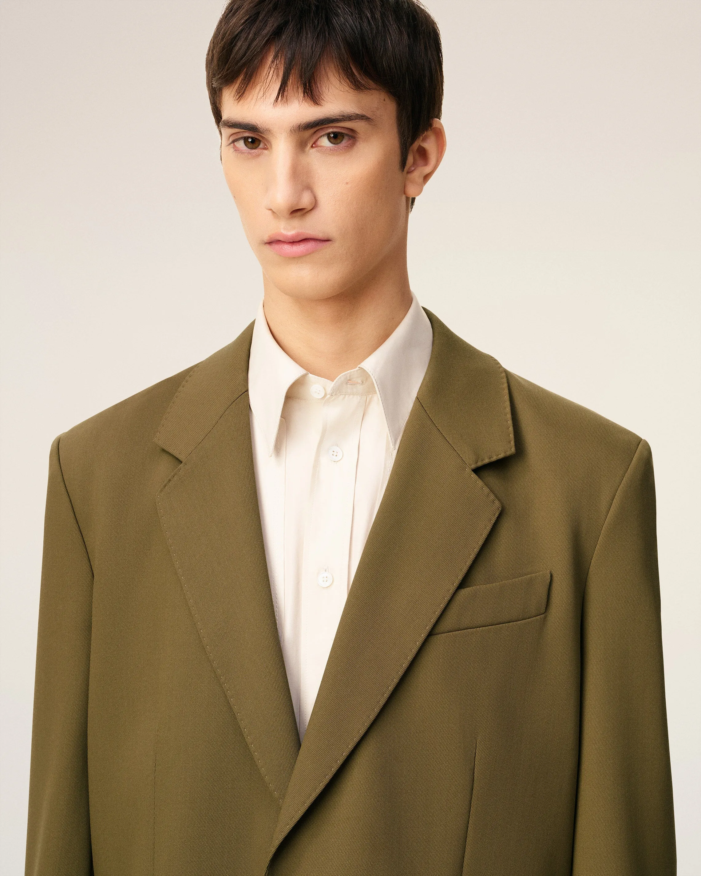 Veste Verte Ample Deux Boutons En Laine sold by Ami product image thumbnail 4