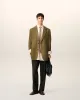 Veste Verte Ample Deux Boutons En Laine sold by Ami