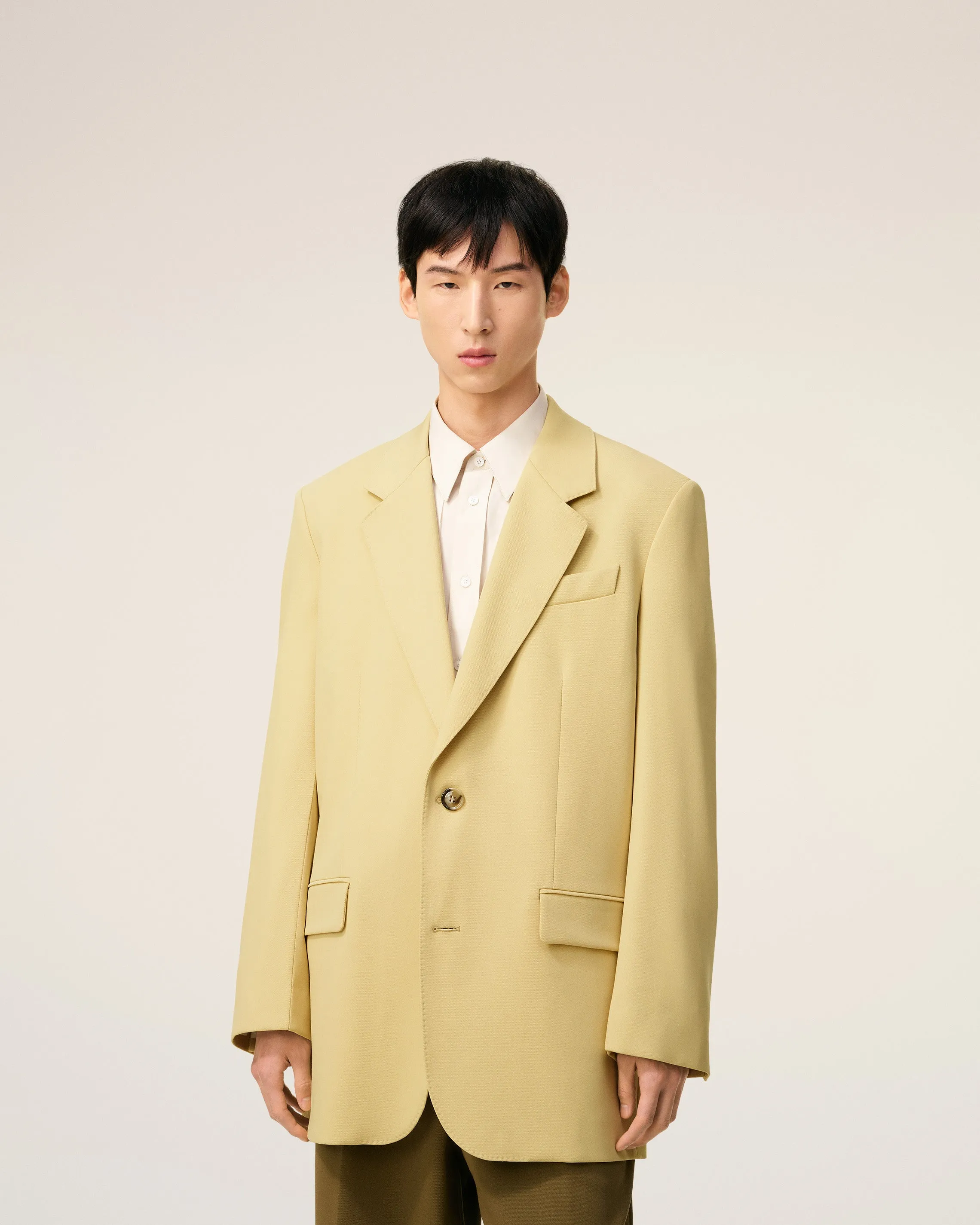 Veste Verte Deux Boutons Ample En Laine sold by Ami product image thumbnail 3