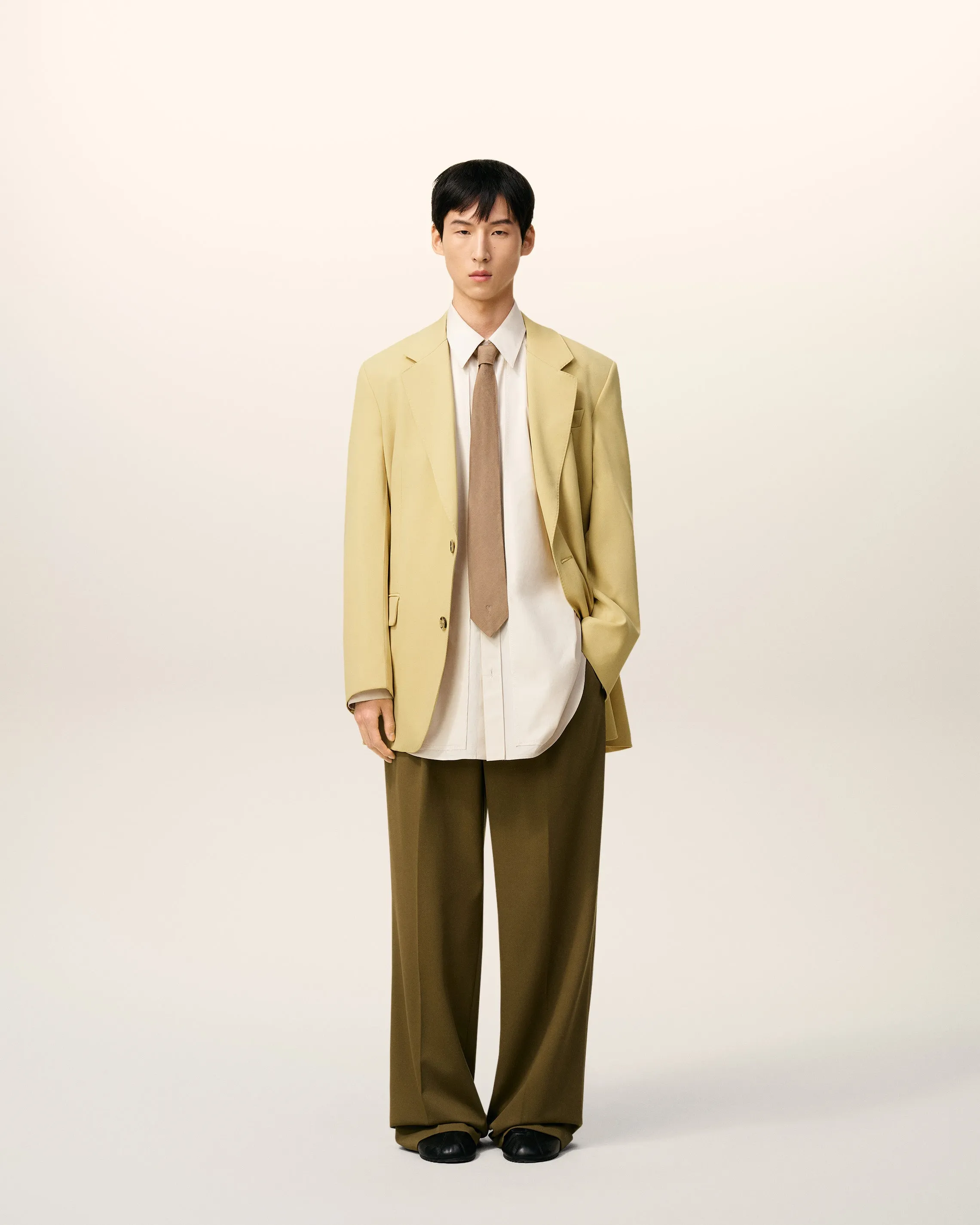 Veste Verte Deux Boutons Ample En Laine sold by Ami product image thumbnail 2