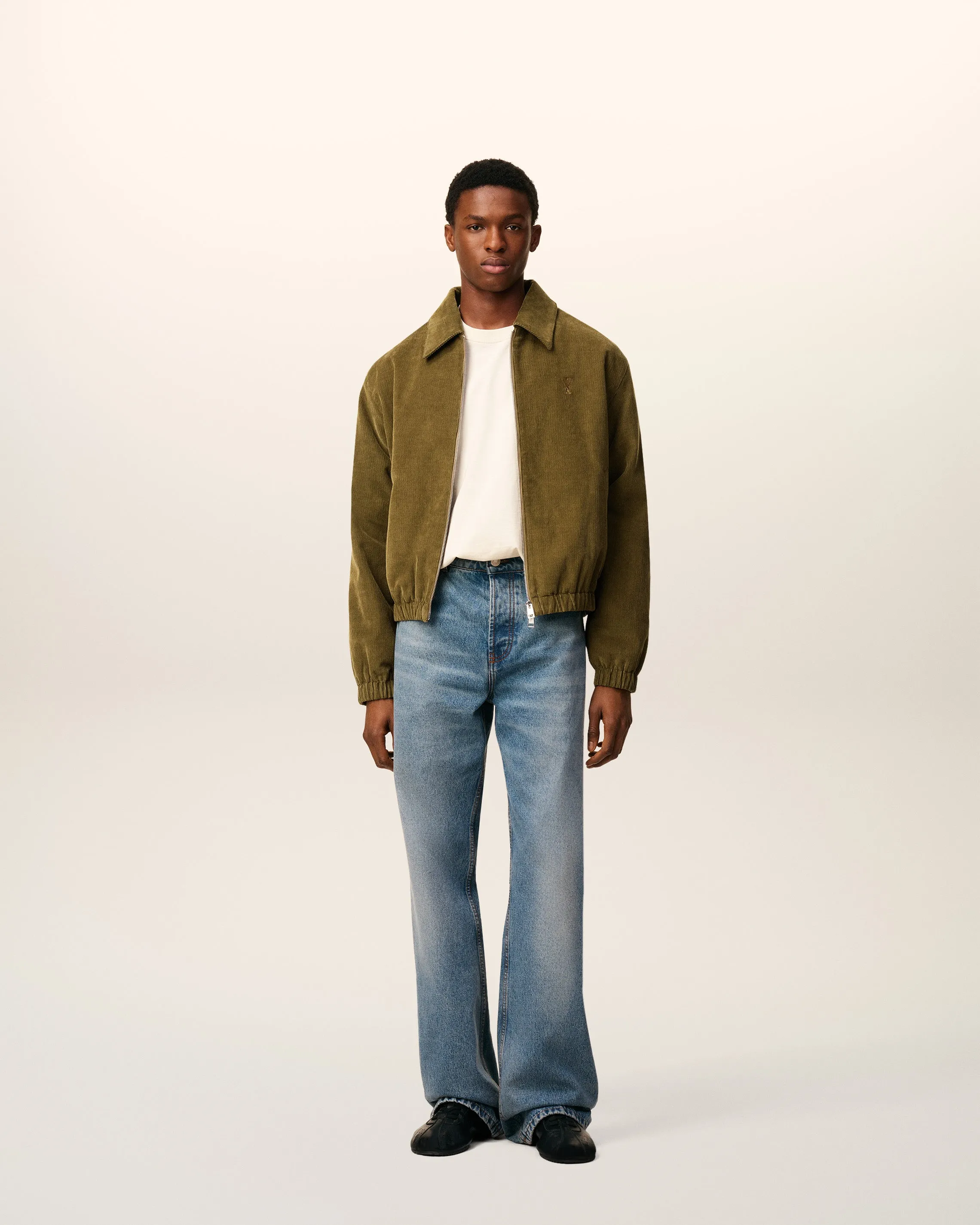 Blouson Vert Zippé Ami De Coeur En Coton sold by Ami product image thumbnail 2