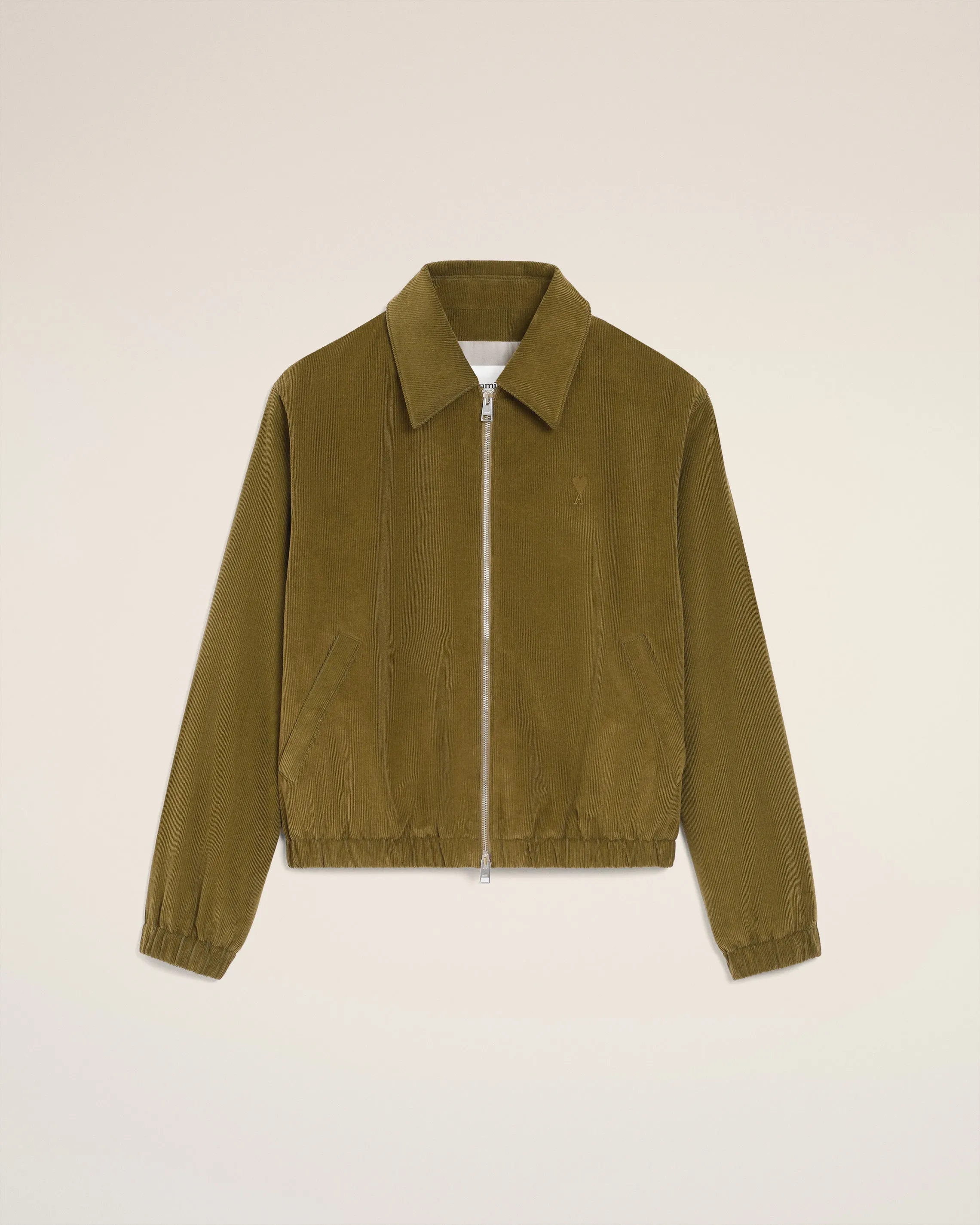 Blouson Vert Zippé Ami De Coeur En Coton sold by Ami