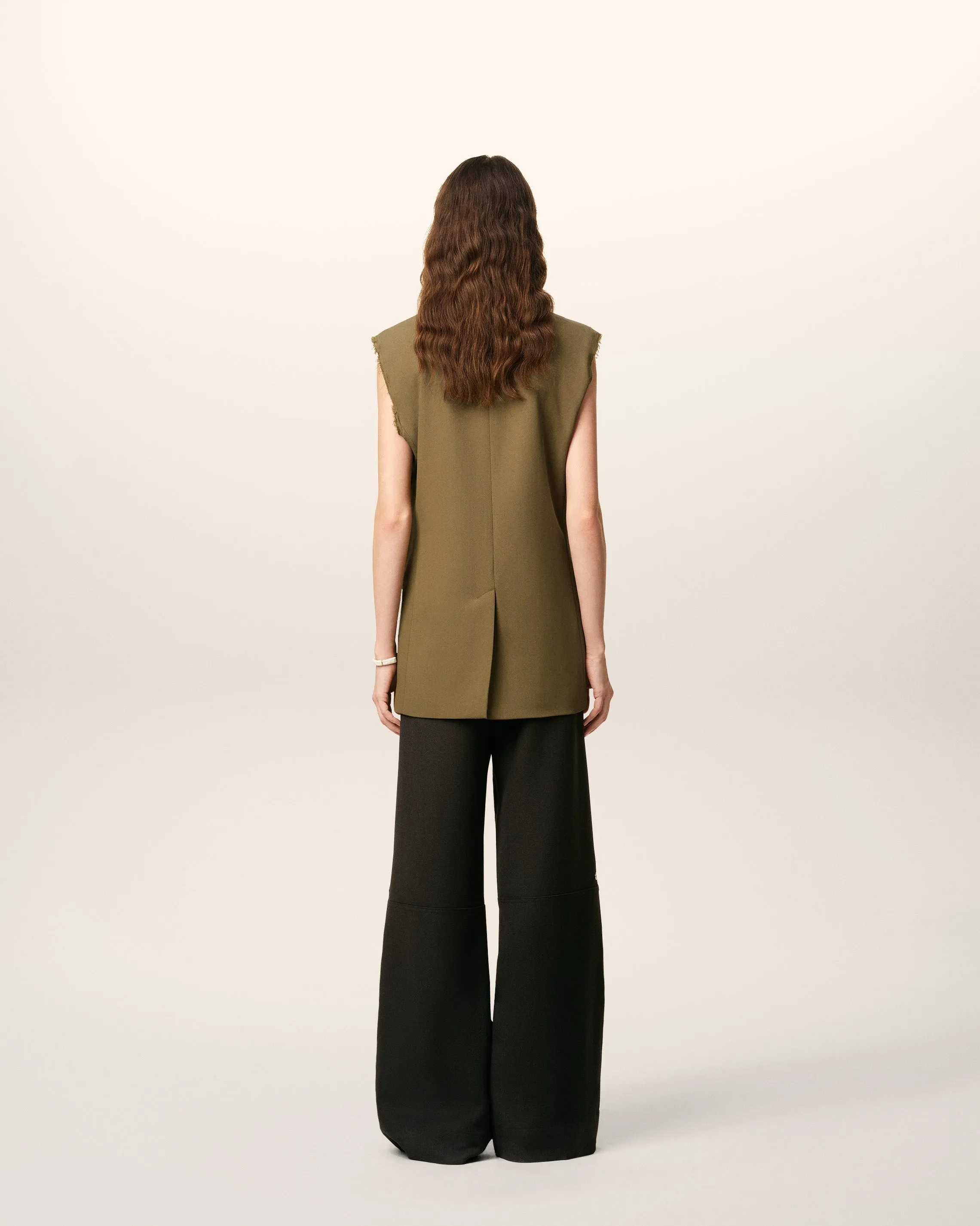 Veste Verte Sans Manches En Laine sold by Ami product image thumbnail 5